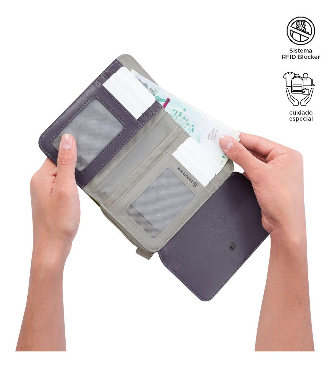 Billetera Rfid Block Totto Mujer Organizador Tarjeta STY24240-2