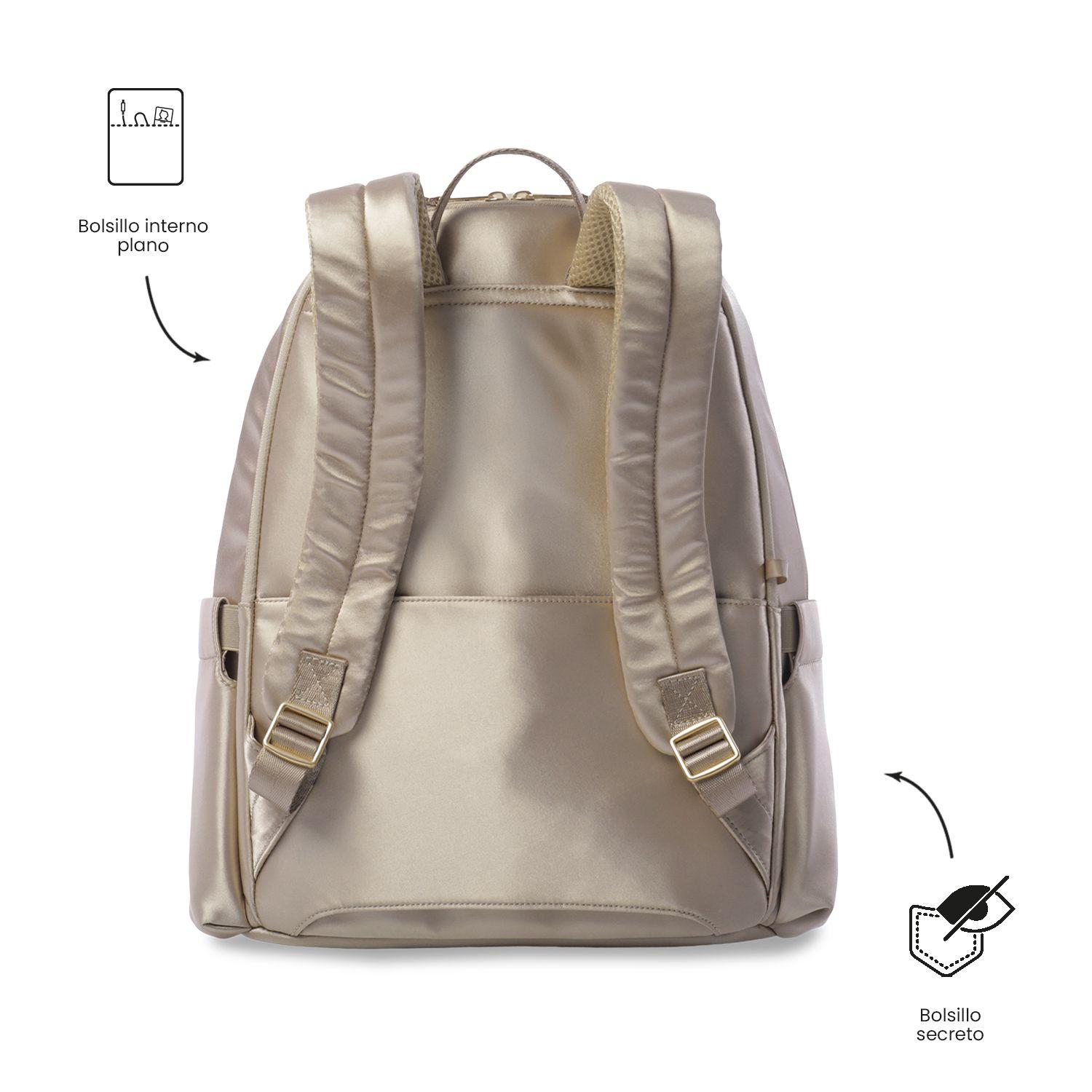 Mochila Ejecutivo Porta PC 16" Bel 2.0 Beige Mujer-3