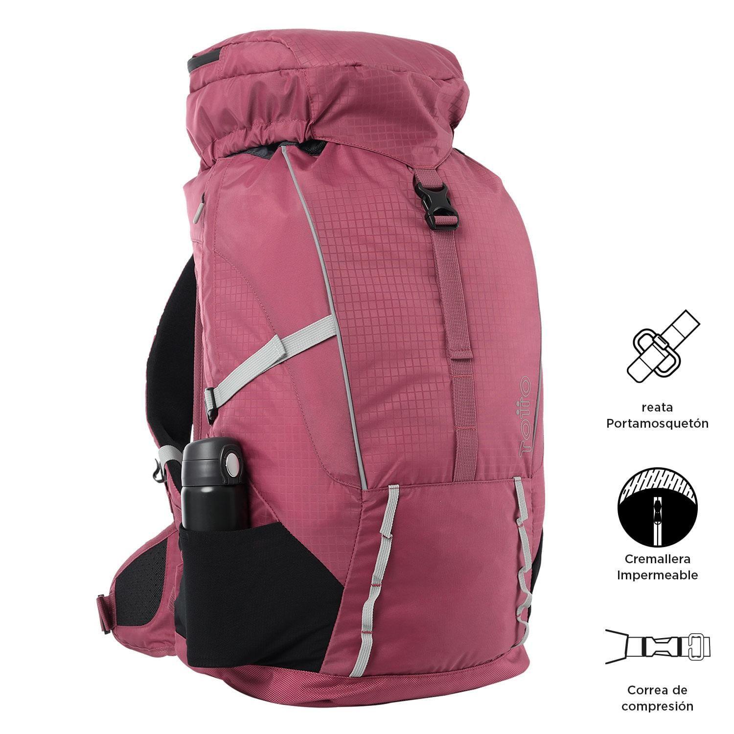 Mochila Outdoor Summit 45 L 30 A 50 Litros Deco Rose-4