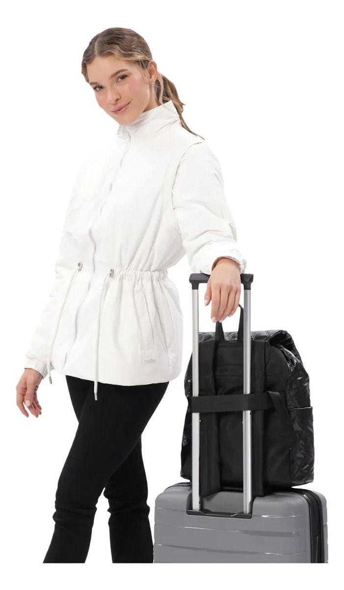 Mochila Universitario Savanha Porta Pc 13  Negro Mujer-5