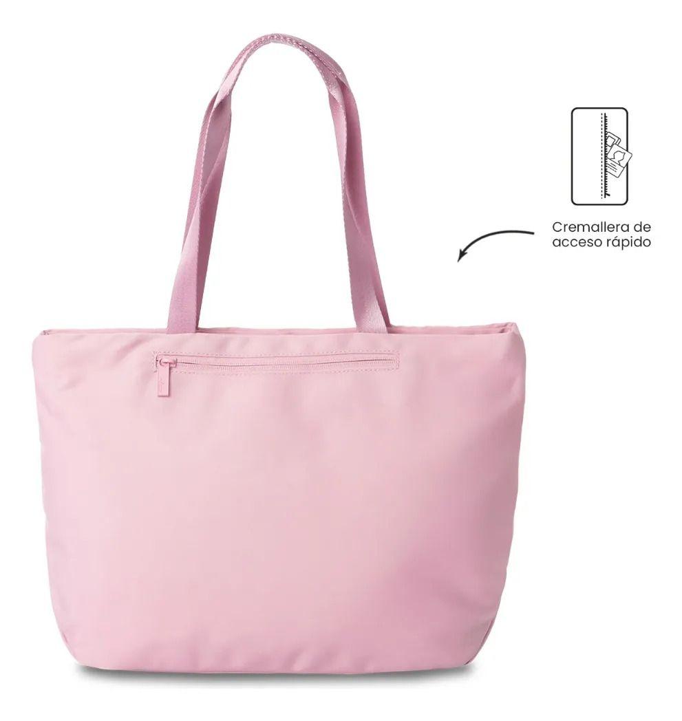 Tote Bag Para Mujer Freya Mediano Rosado-3