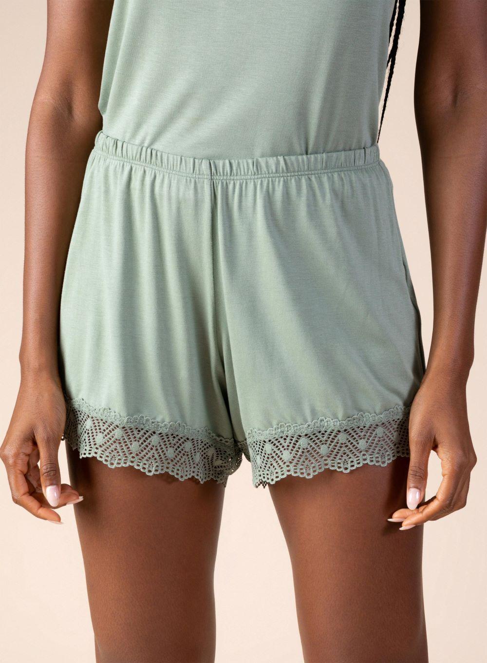 Shorts de Pijama 20312 Verde Pastel - L-2