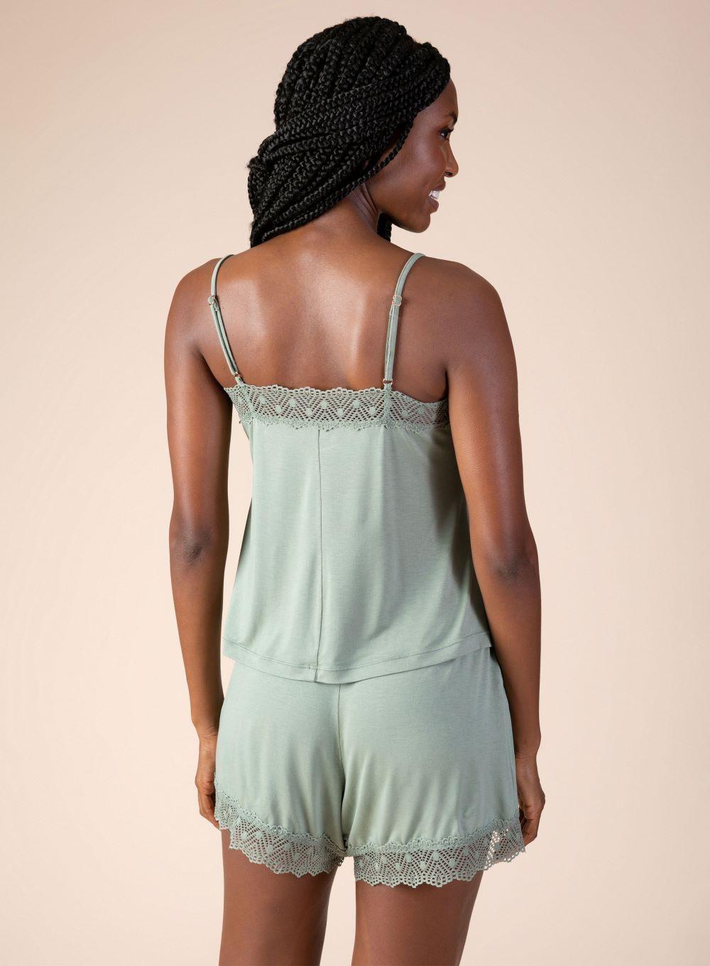 Shorts de Pijama 20312 Verde Pastel - L-5