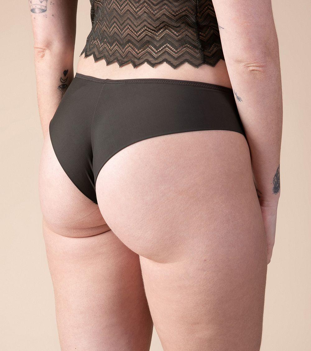 Calzón Tanga Double Back Timeless 50052 Gris Oscuro - L-2