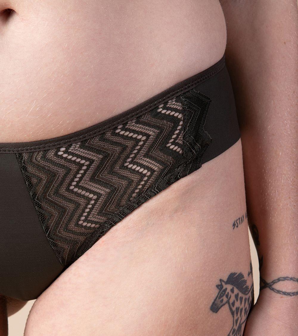 Calzón Tanga Double Back Timeless 50052 Gris Oscuro - L-0