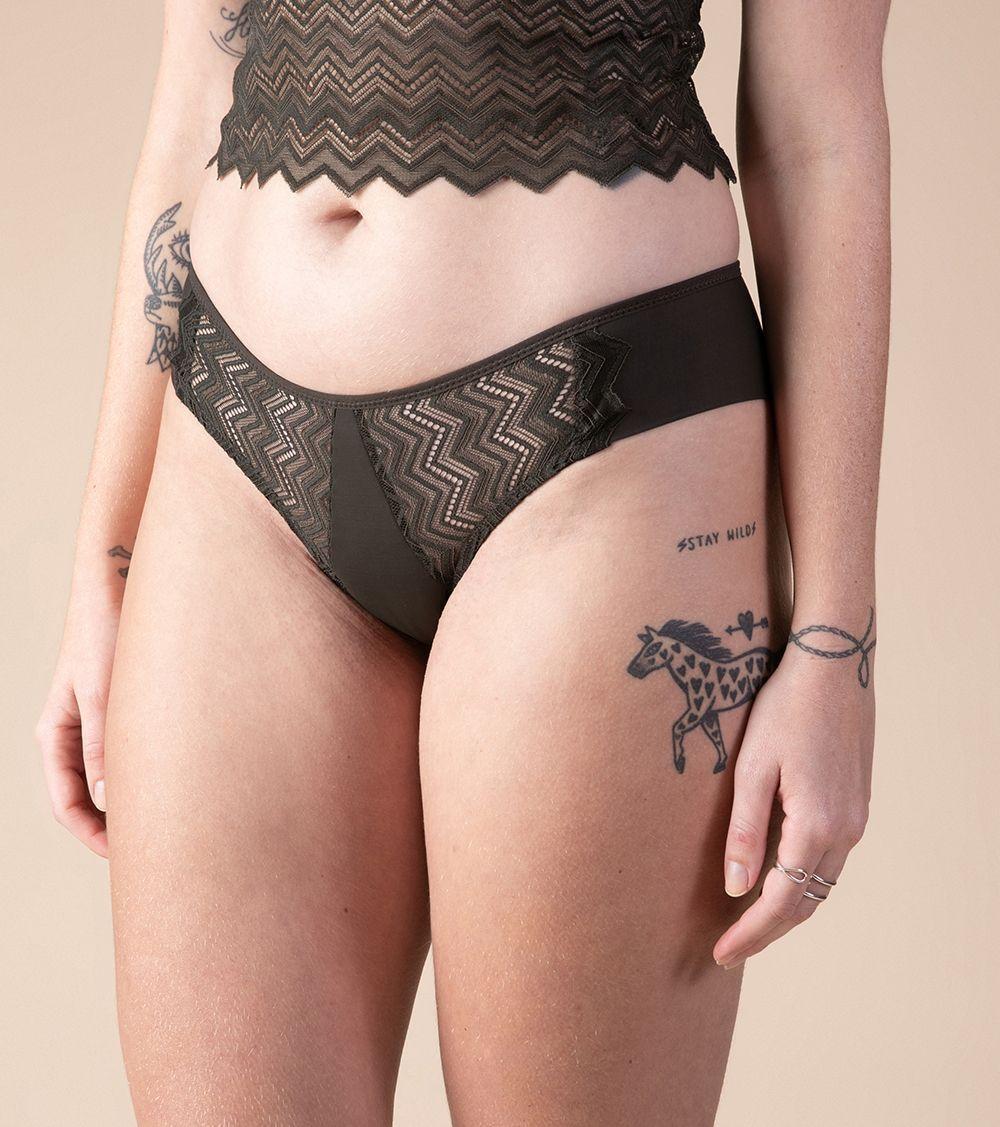Calzón Tanga Double Back Timeless 50052 Gris Oscuro - L-4
