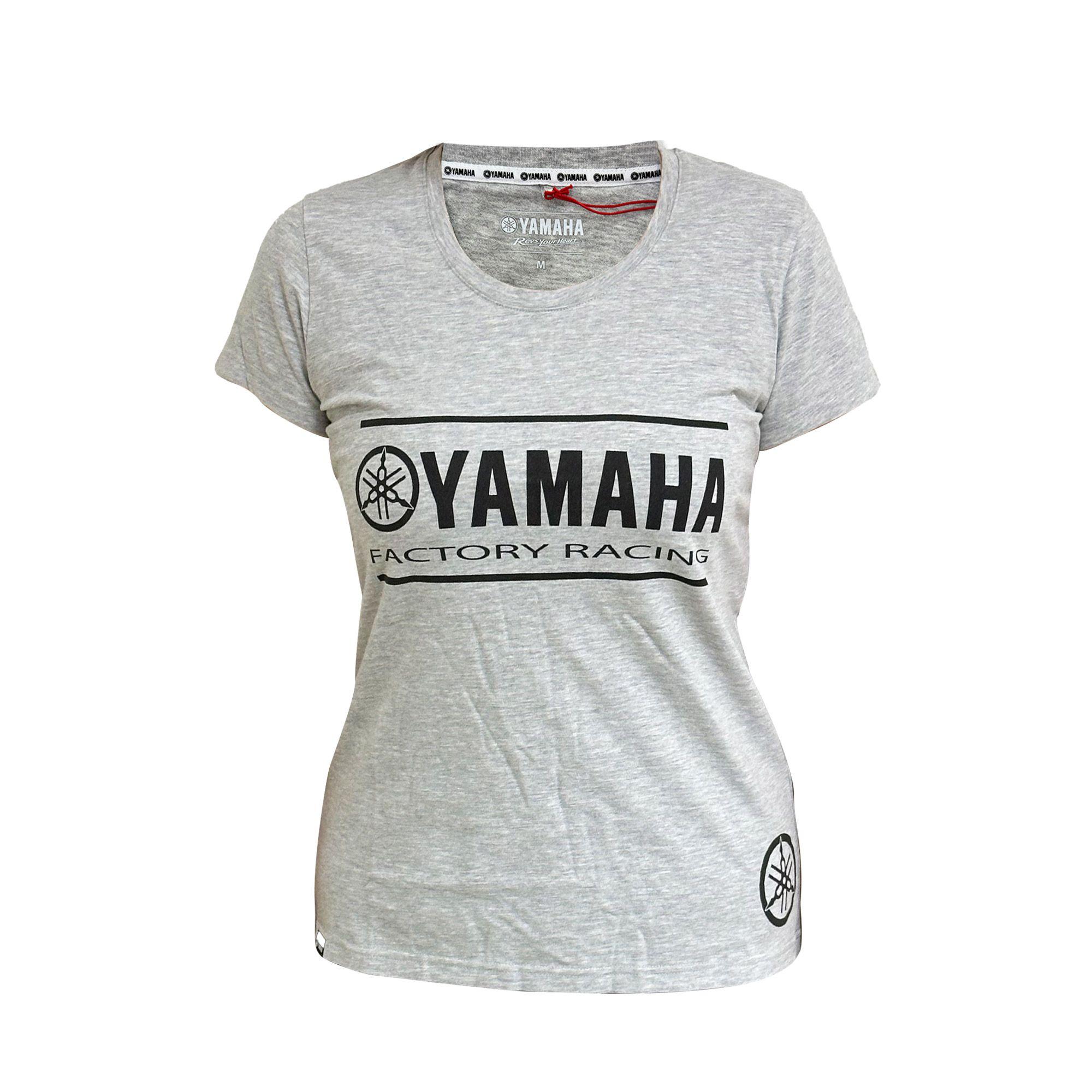 Polera De Mujer Manga Corta Yamaha Fact Racing Gris-0