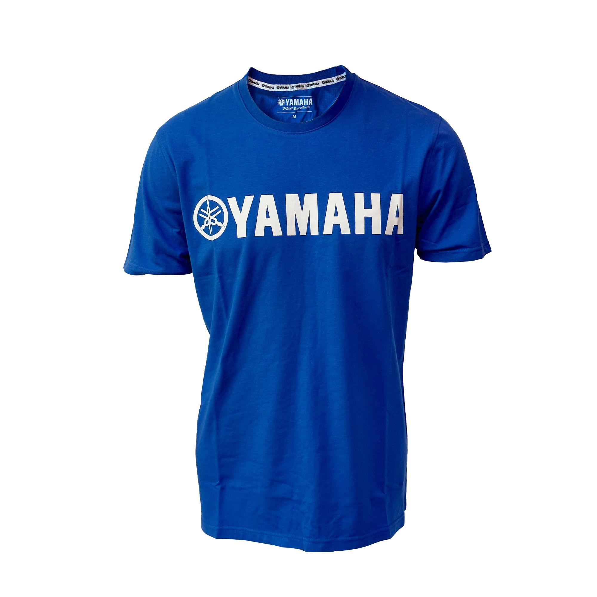 Polera De Hombre Manga Corta Yamaha Azul-0
