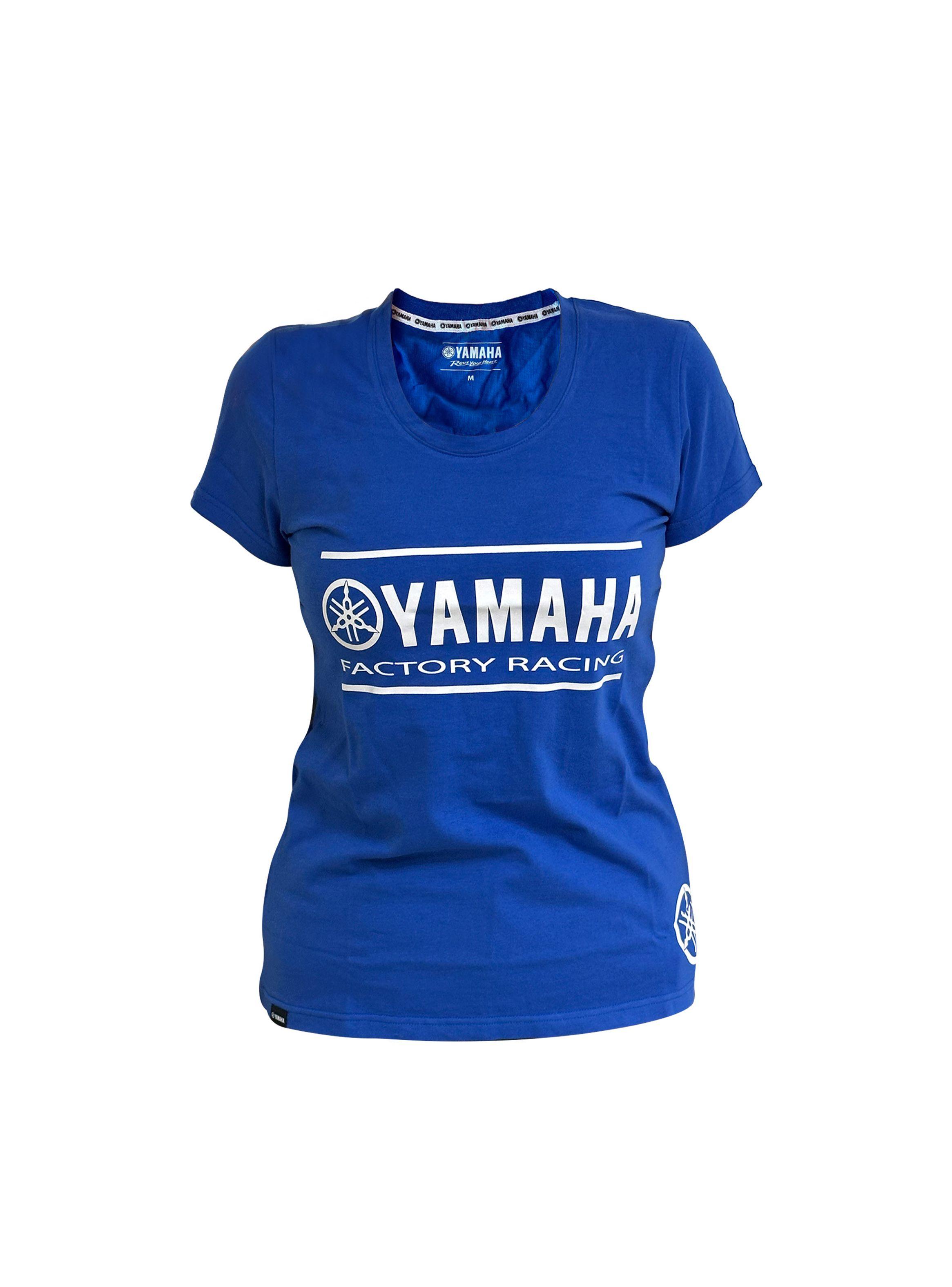 Polera De Mujer Manga Corta Yamaha Fact Racing Azul-0