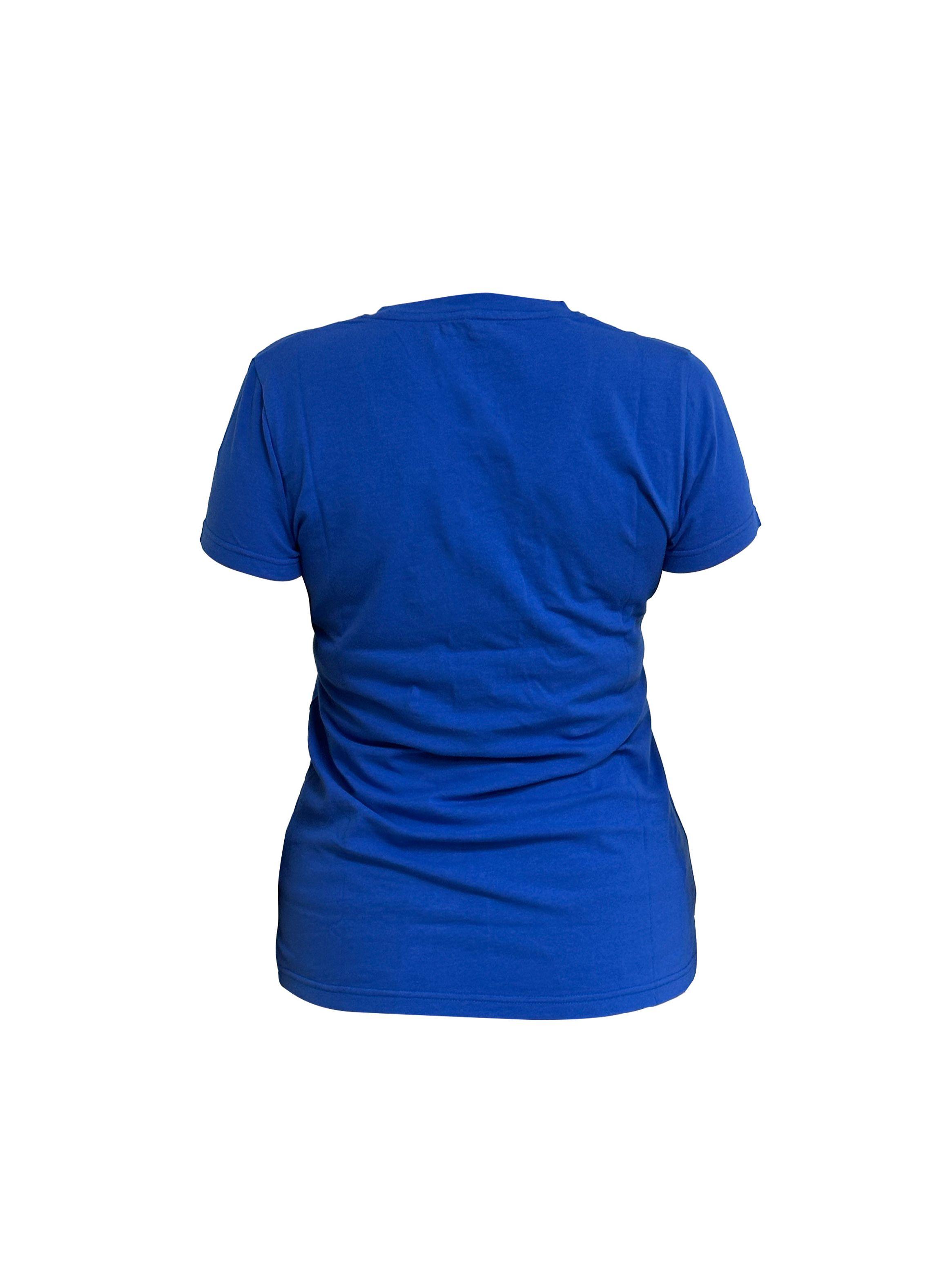Polera De Mujer Manga Corta Yamaha Fact Racing Azul-2