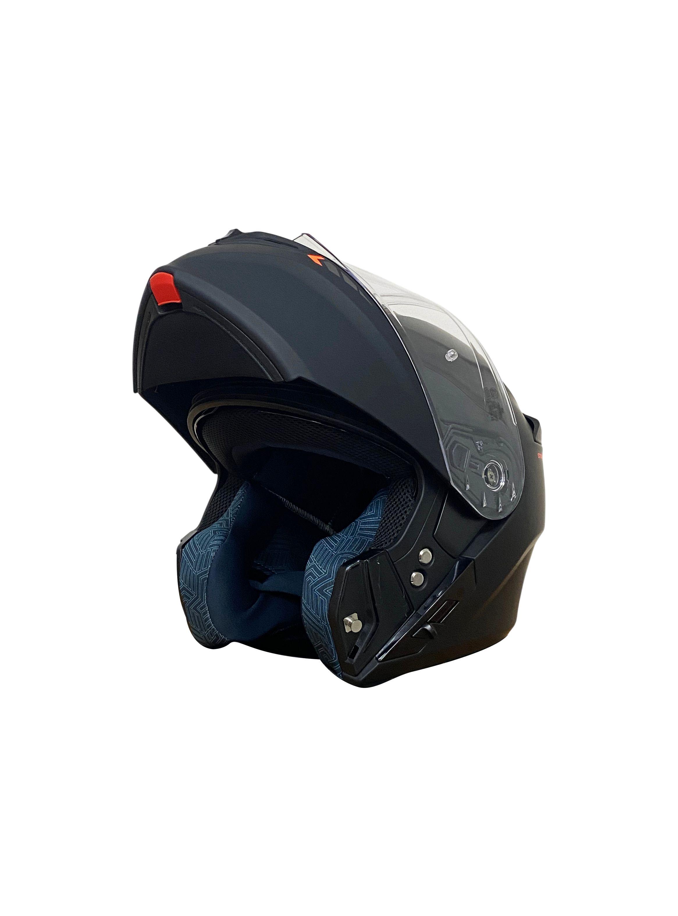Casco Abatible Axxis Storm Negro Mate-1