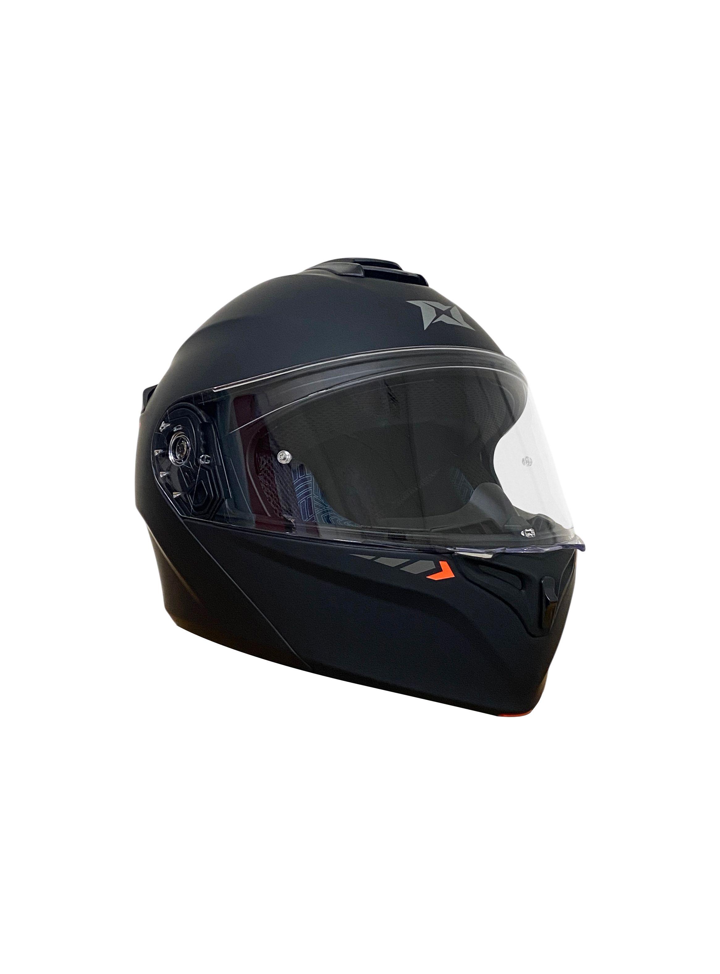 Casco Abatible Axxis Storm Negro Mate-2