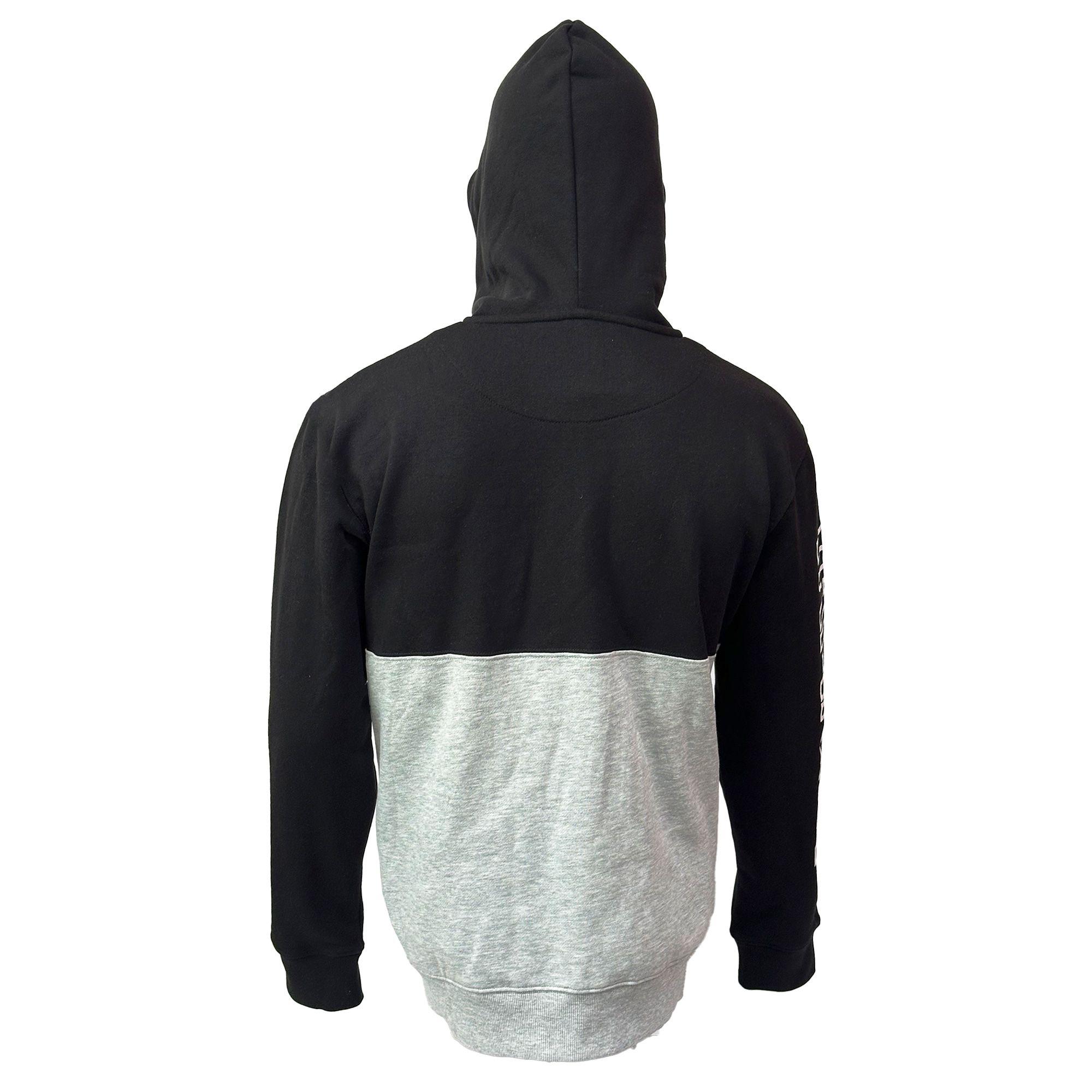 Polerón De Hombre Manga Larga Hood Negro Gris-2