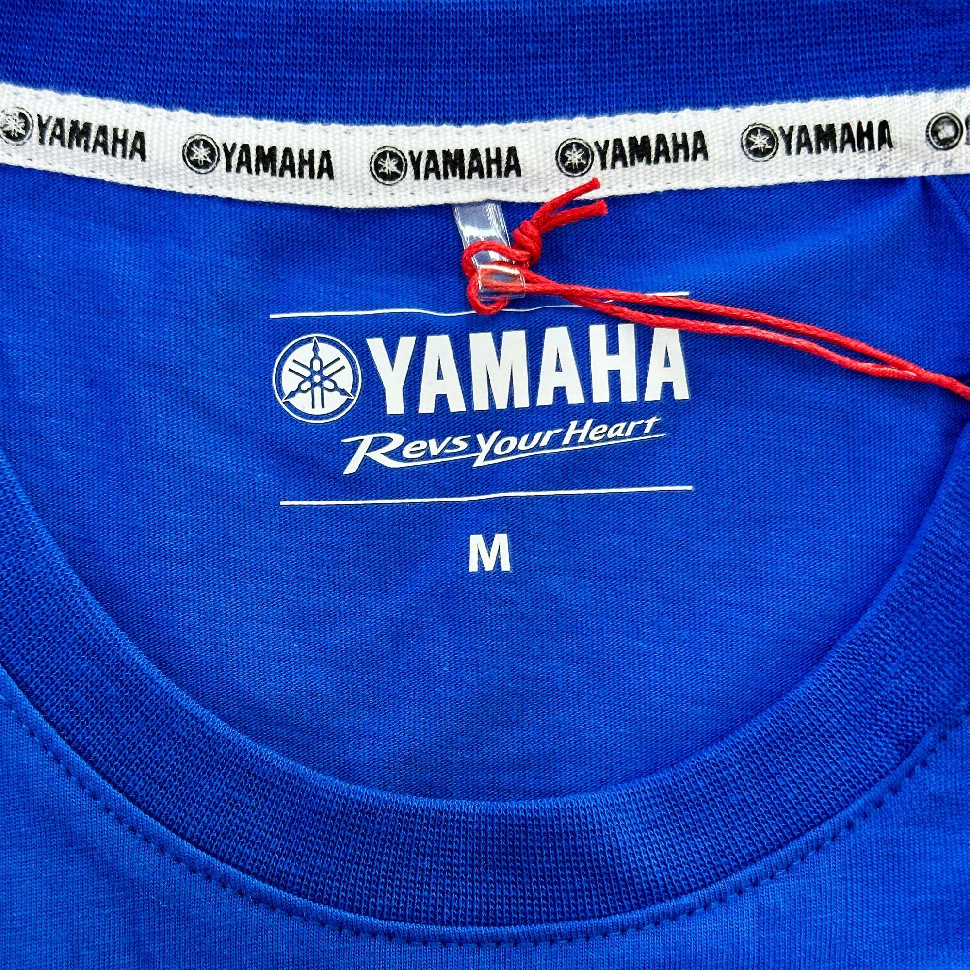 Polera De Hombre Manga Corta Yamaha Path Azul-2