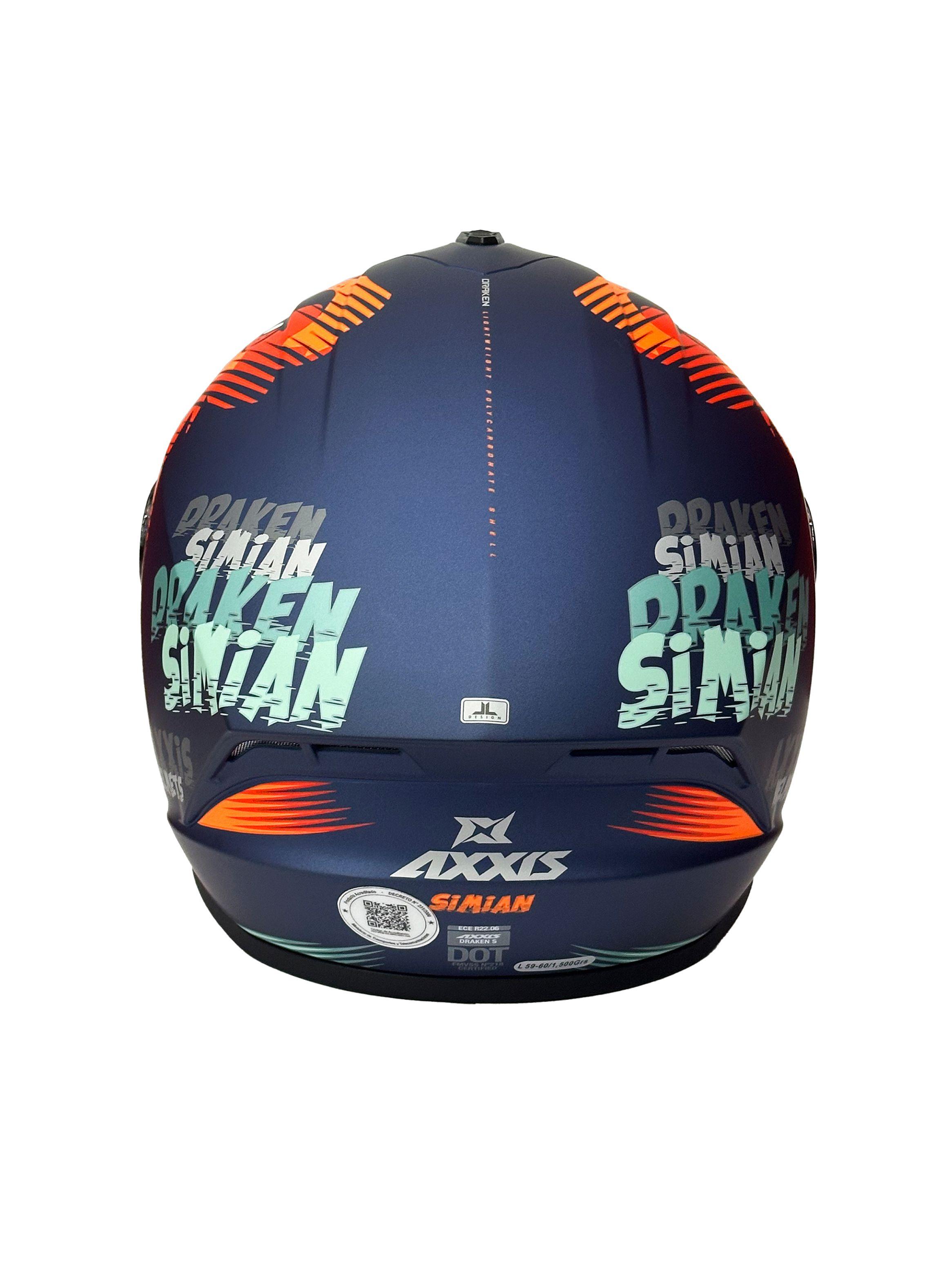 Casco Axxis Draken S Simian B6 Verde Mate-3