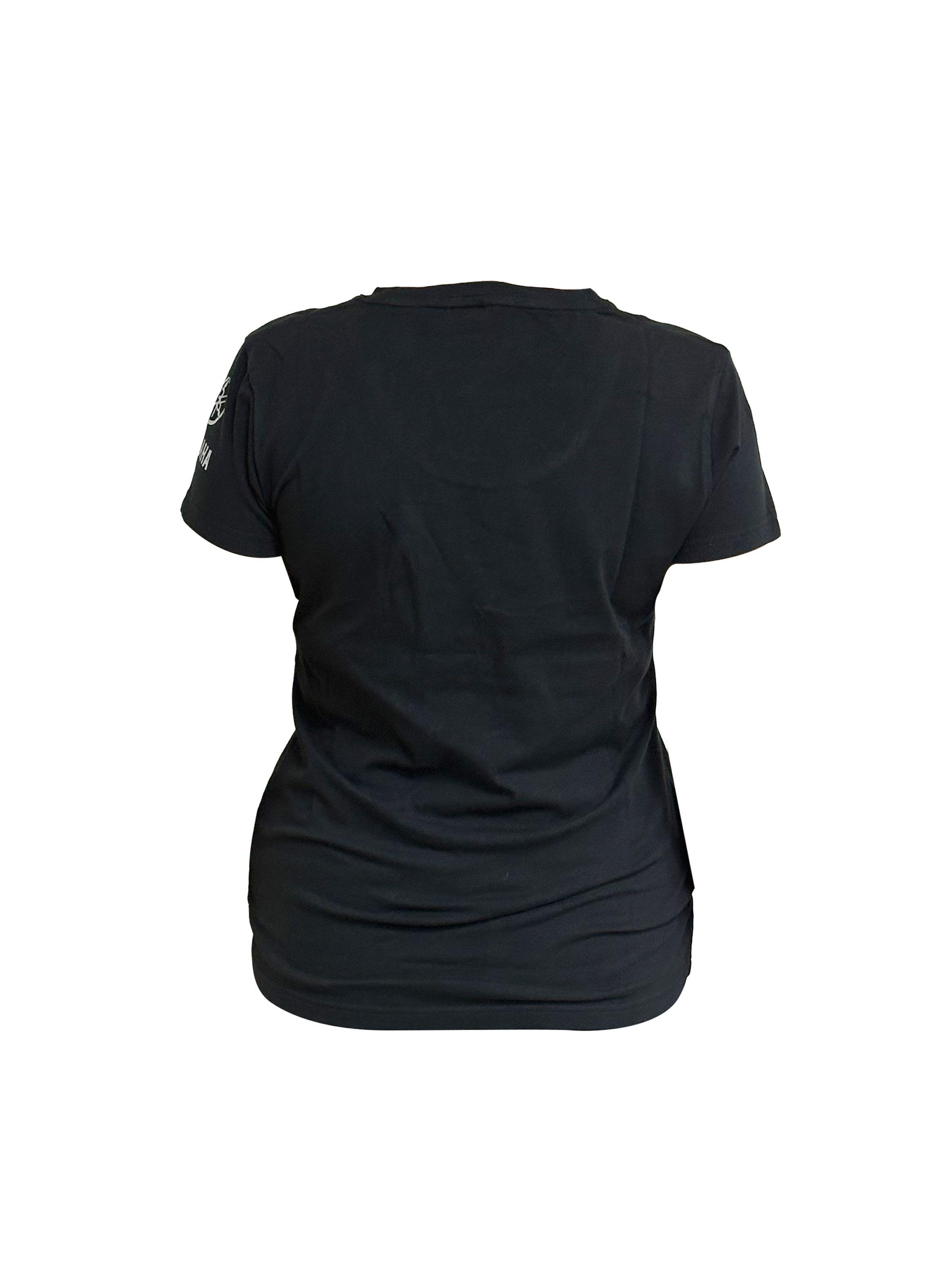 Polera De Mujer Manga Corta Yamaha Diapasón Negro-2