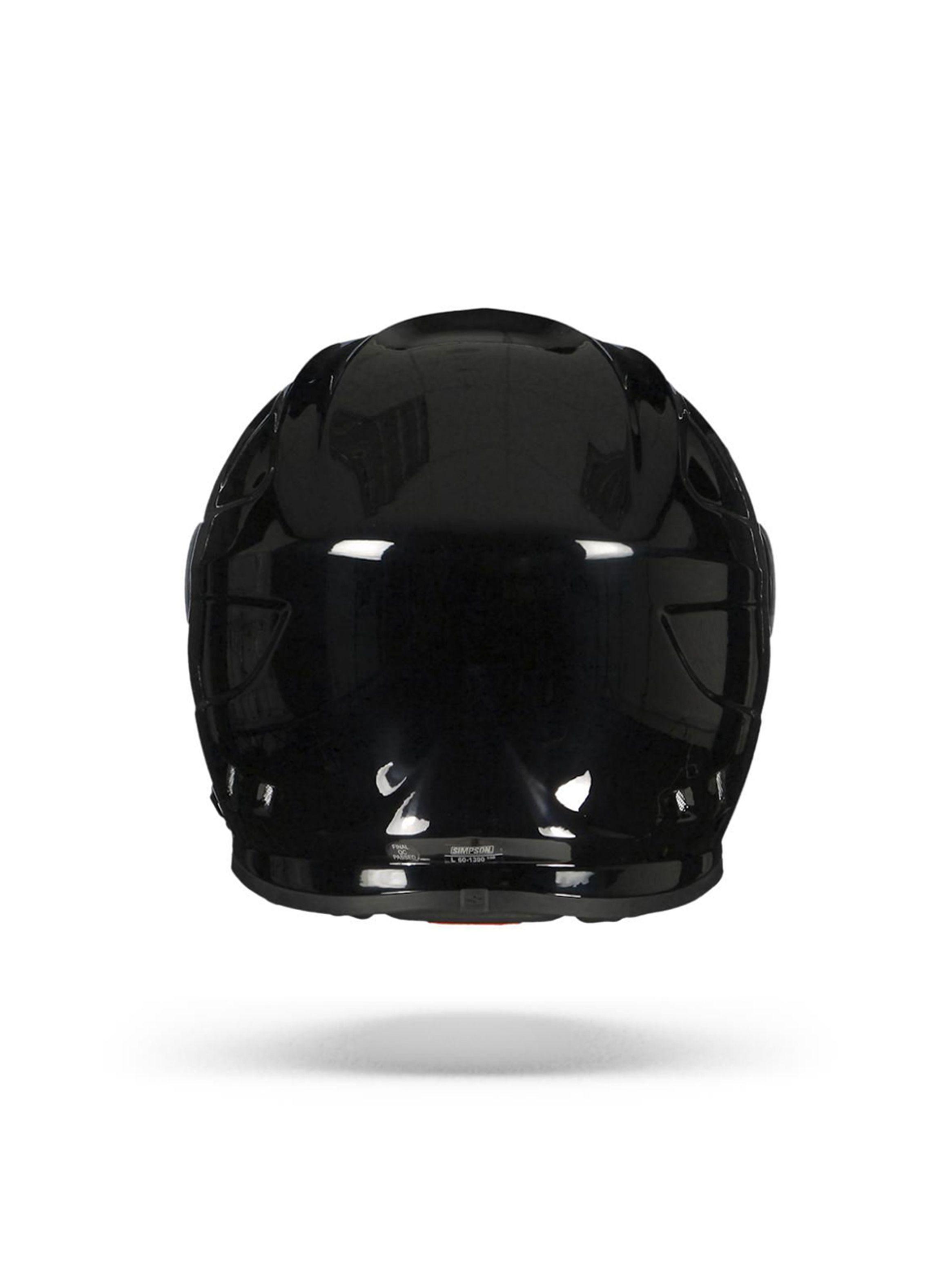 Casco De Moto Simpson Venom P2 Negro Brillante-2