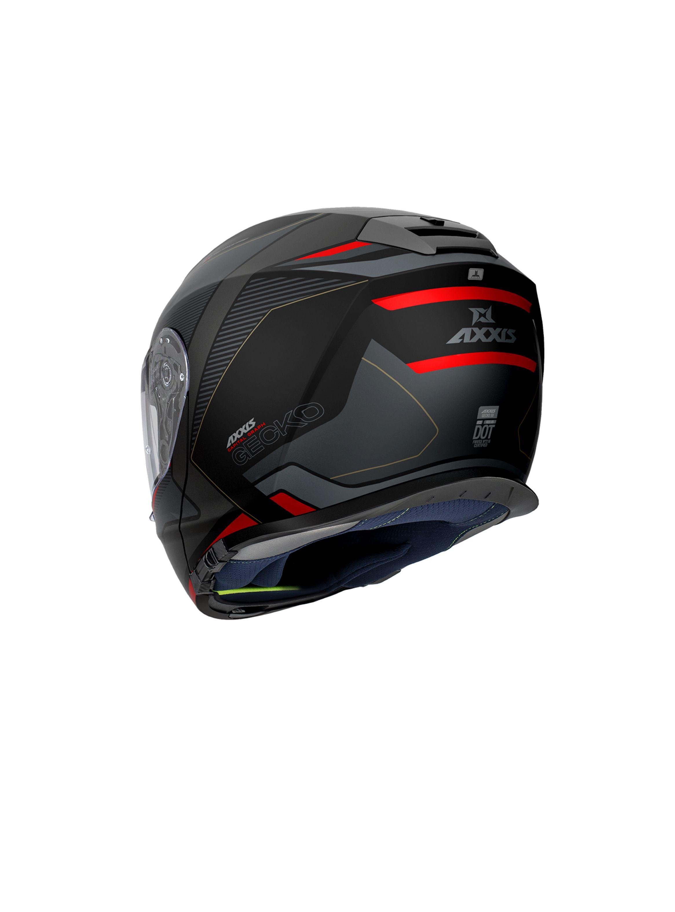Casco axxis  gecko sv capital  negro mate-1