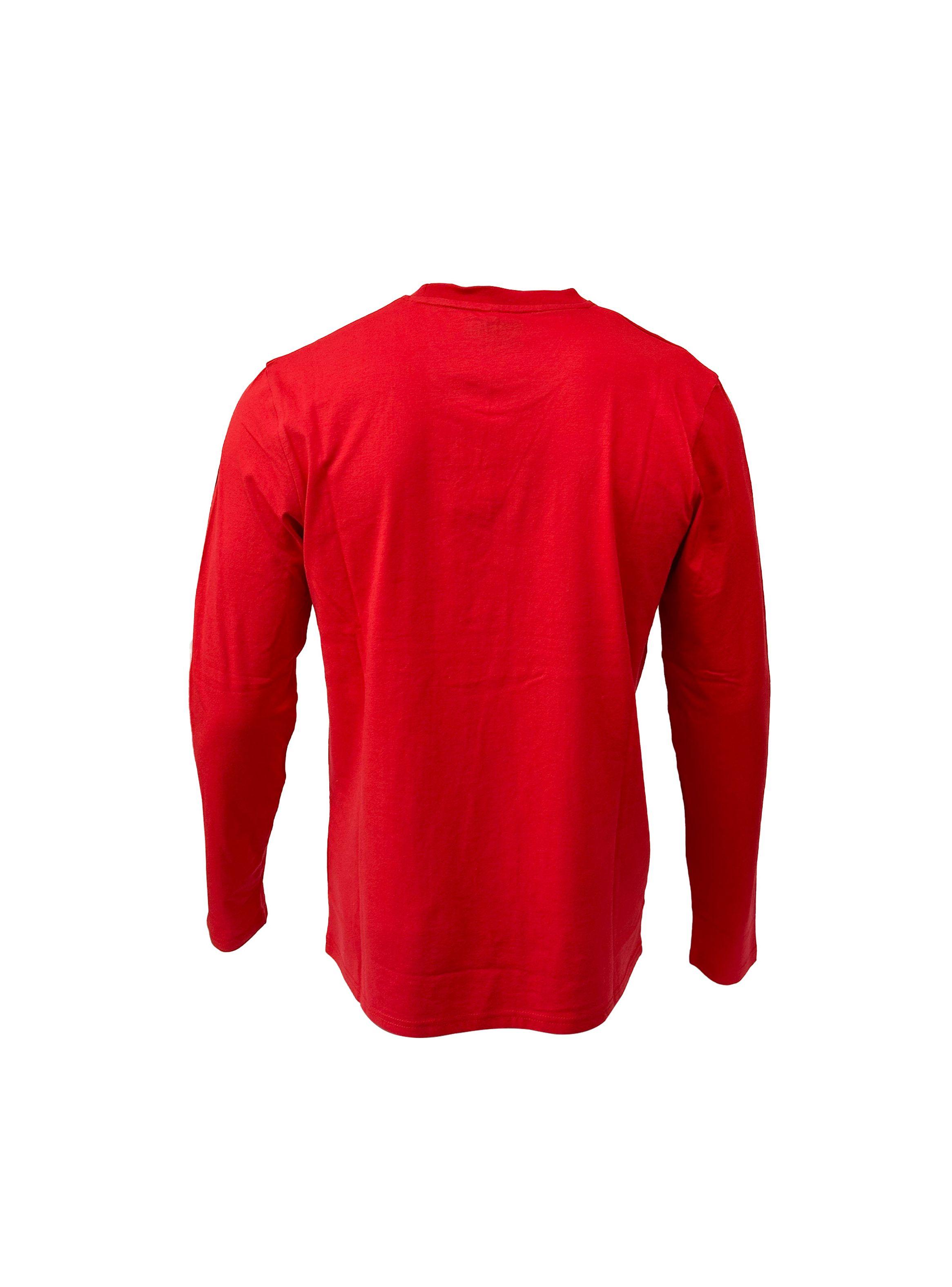 Polera De Hombre Manga Larga Yamaha Diapasón Roja-2