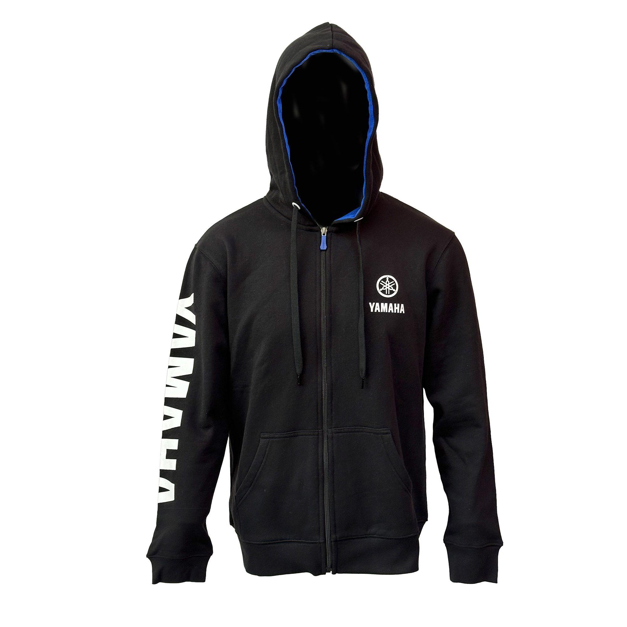 Polerón De Hombre Manga Larga Yamaha Full Zipper Negro-2