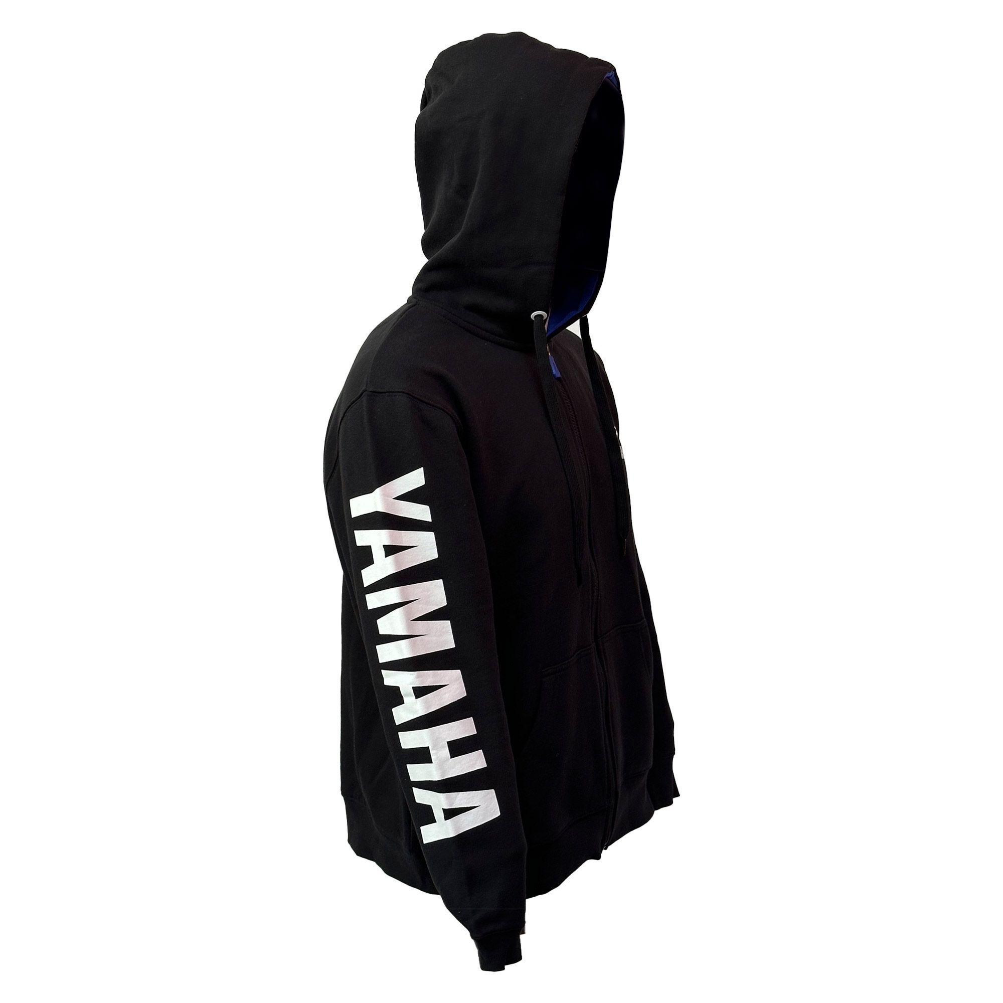 Polerón De Hombre Manga Larga Yamaha Full Zipper Negro-3