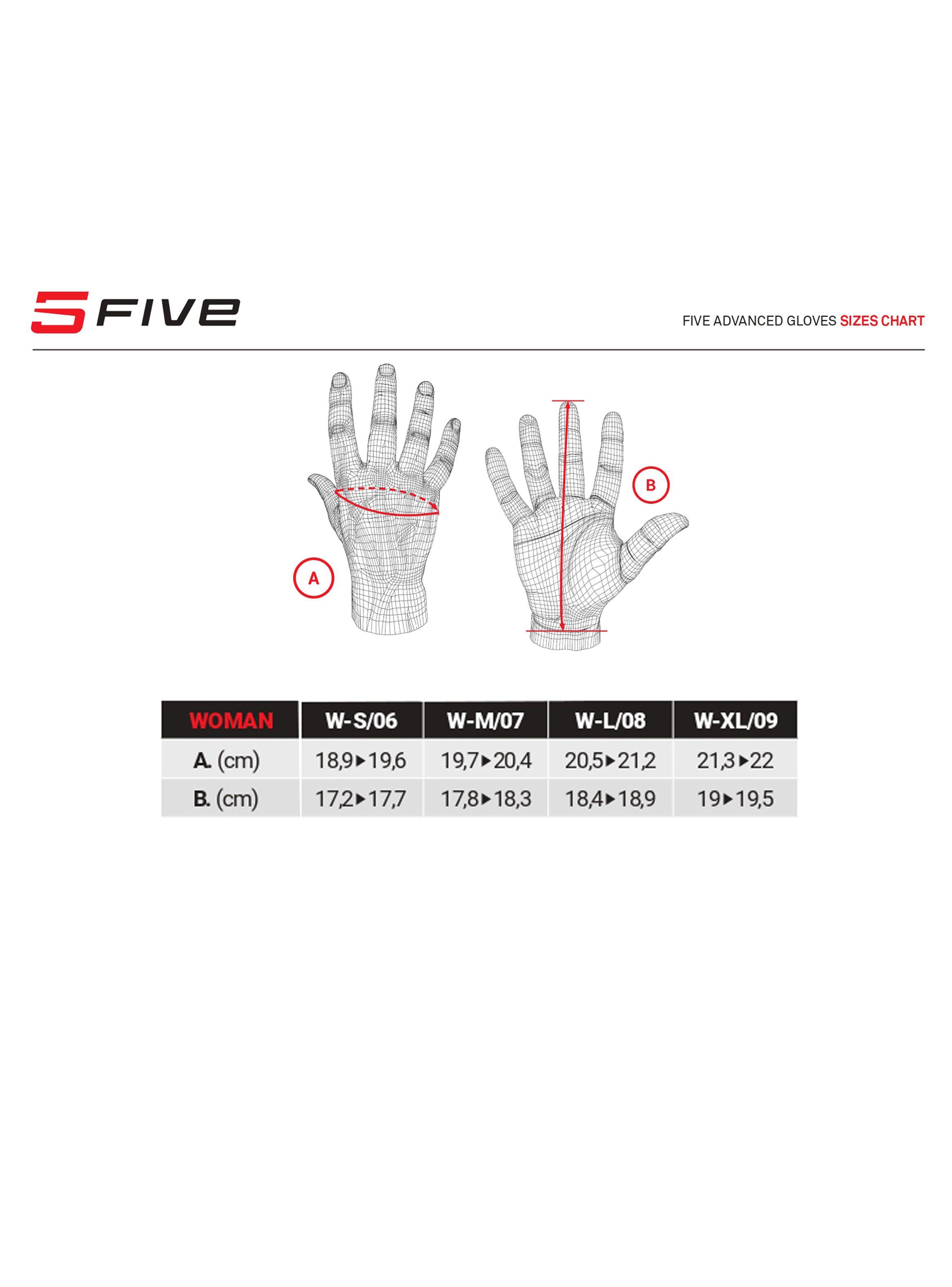 Guantes Moto Five TFX4 Woman Gris/rosado-3