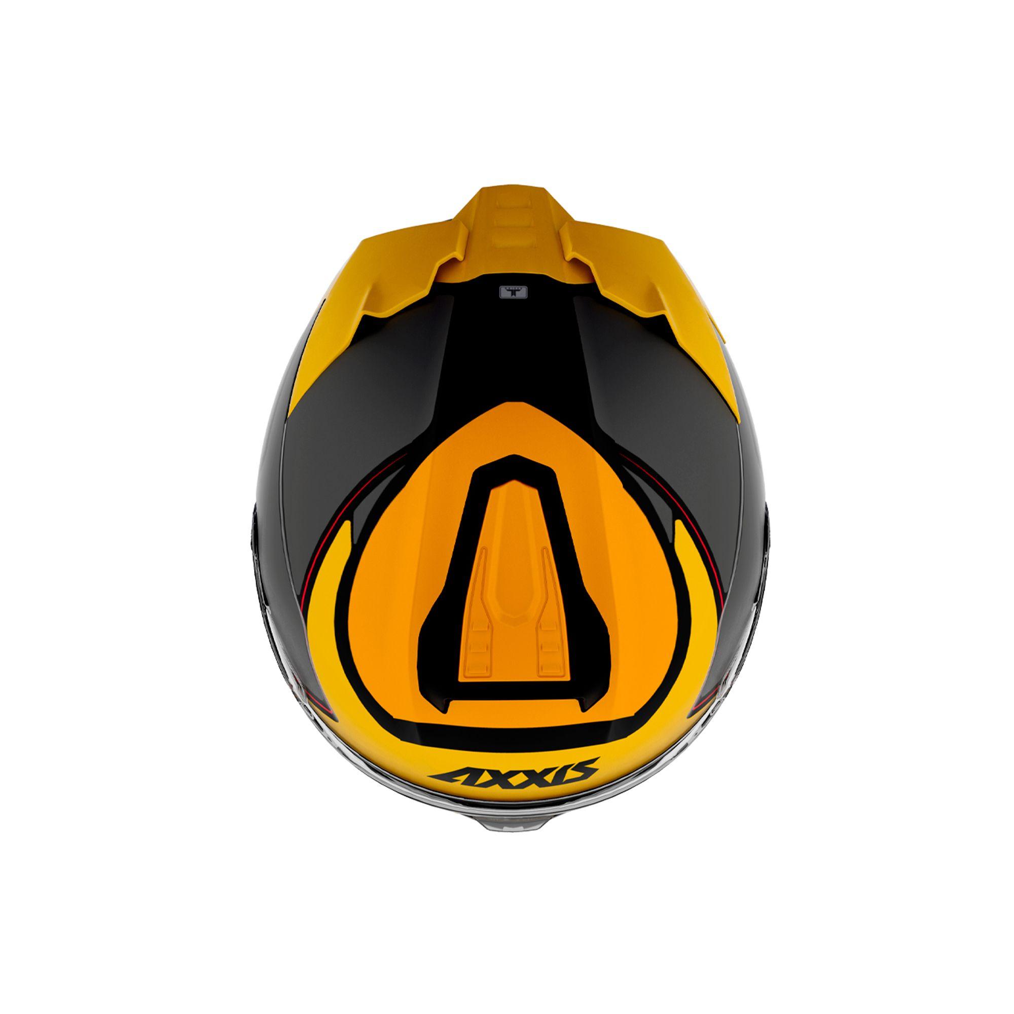Casco axxis  hawk sv judge matt fluor amarillo talla L-3