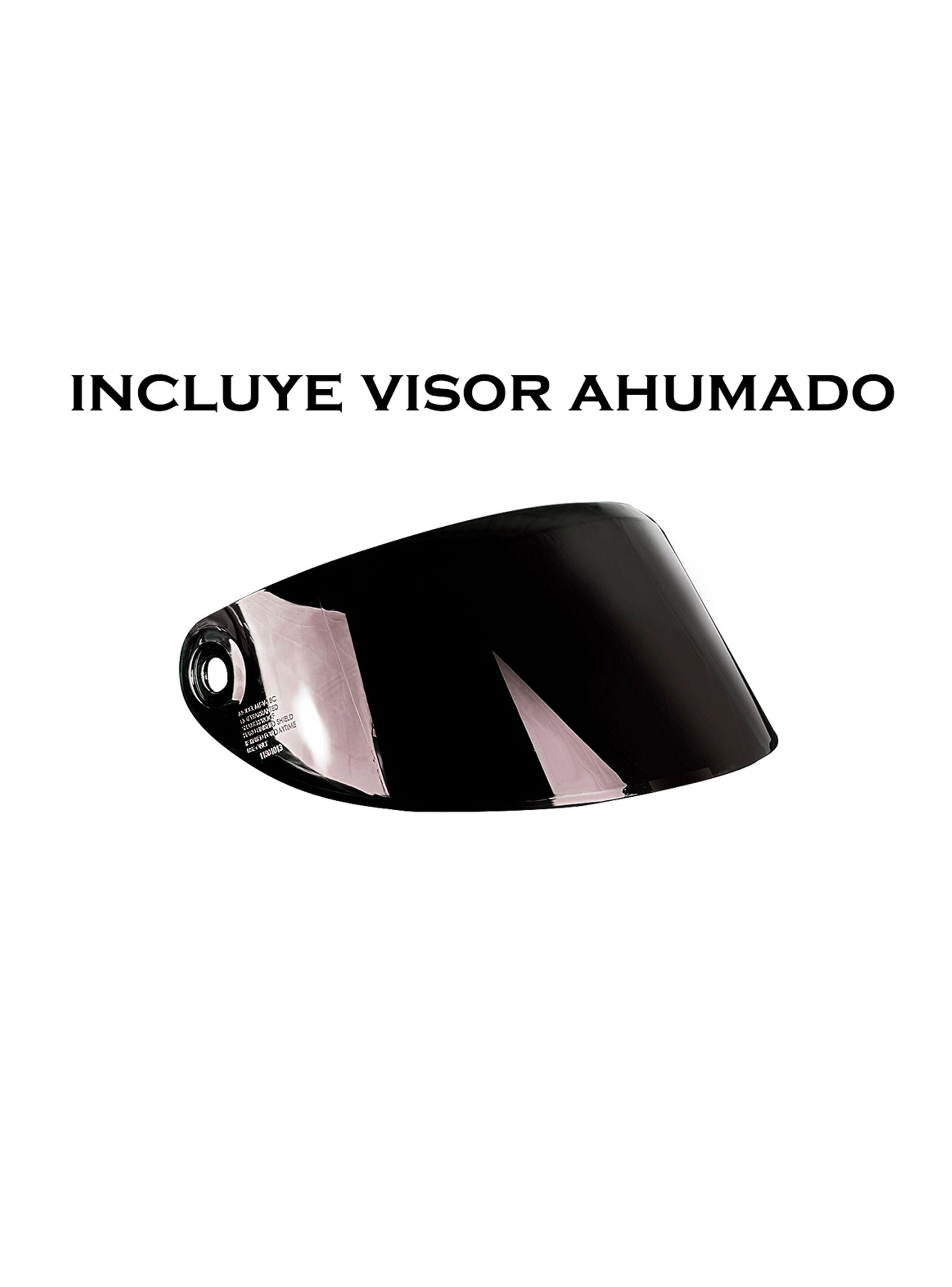 Kit Casco axxis draken s sonar azul + Visor ahumado-5