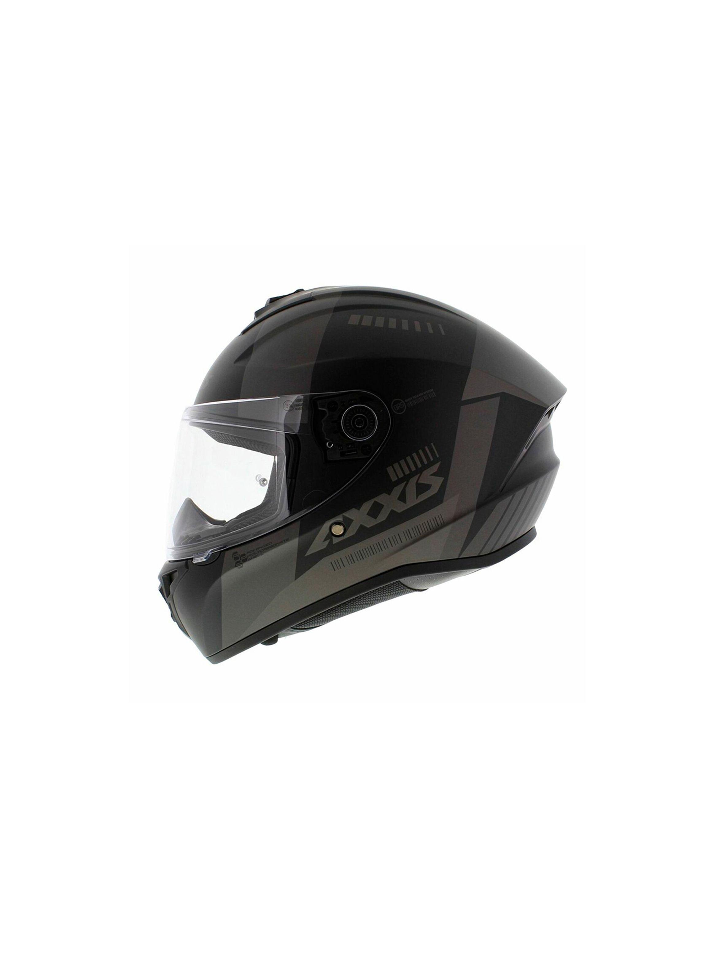 Kit Casco axxis draken s mp4 Negro + Visor Ahumado-2