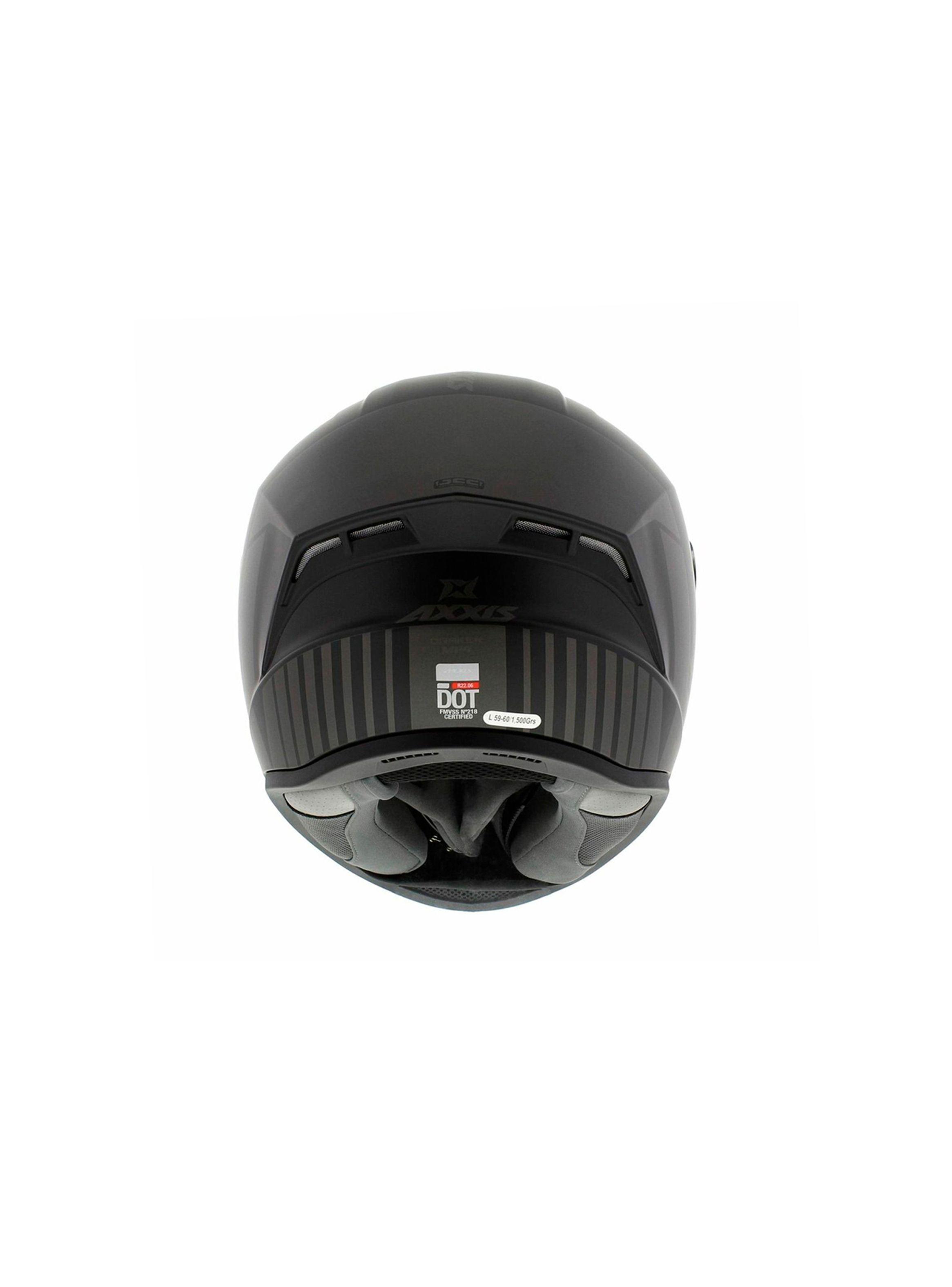 Kit Casco axxis draken s mp4 Negro + Visor Ahumado-1