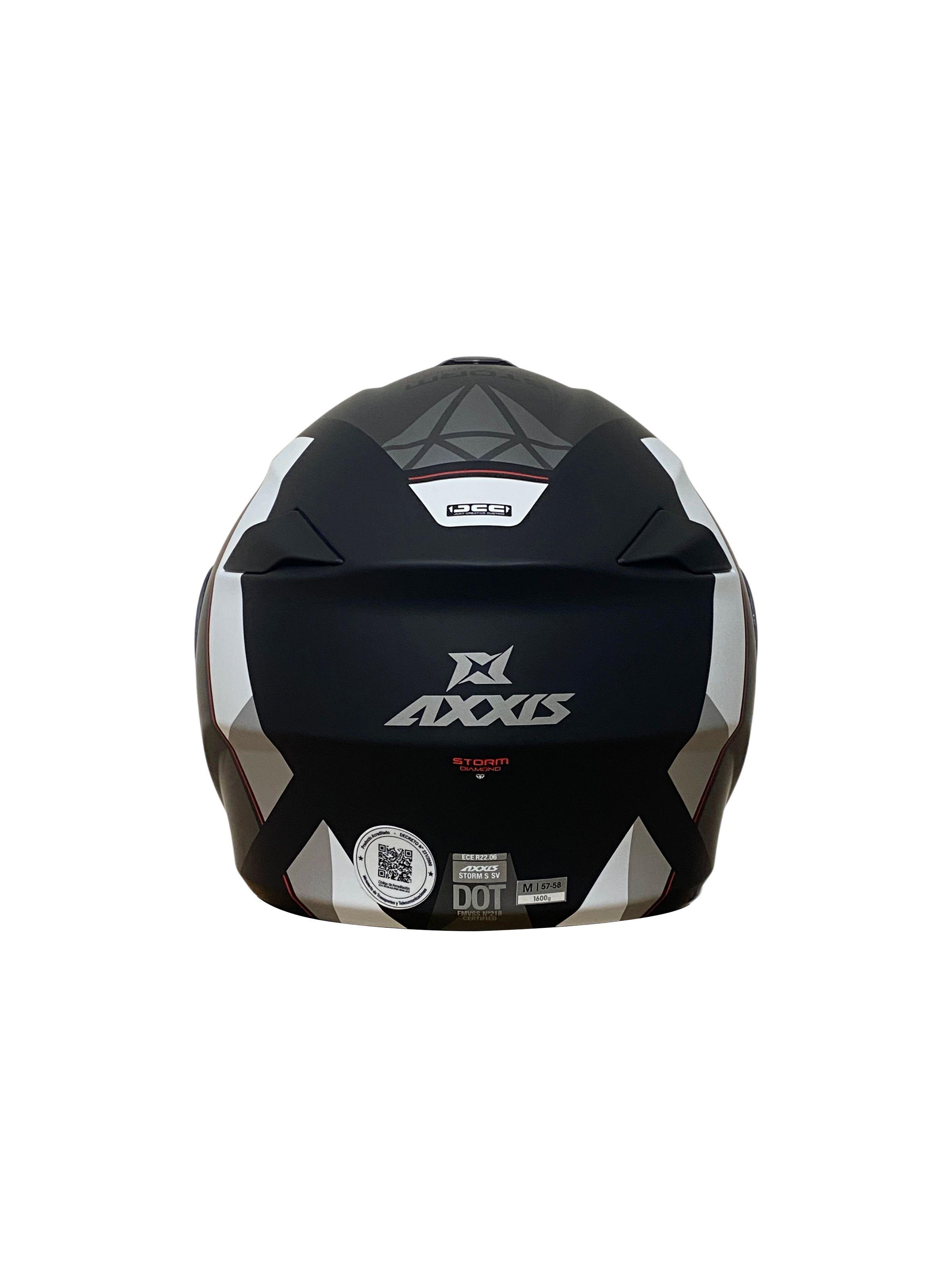 Casco Abatible Axxis Storm Diamond Mate-7