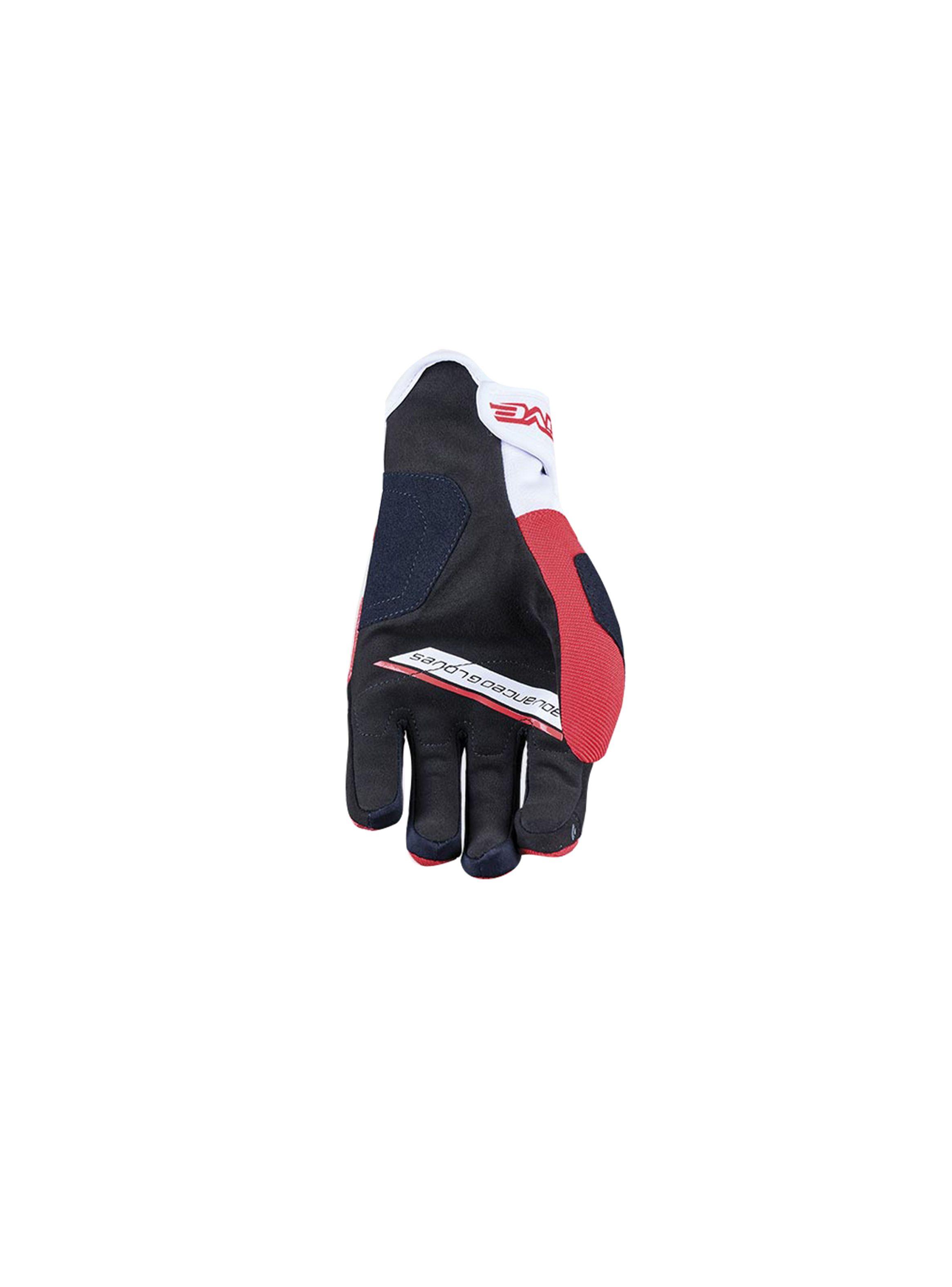 Guantes Moto Five E3 EVO Blanco/Rojo-2