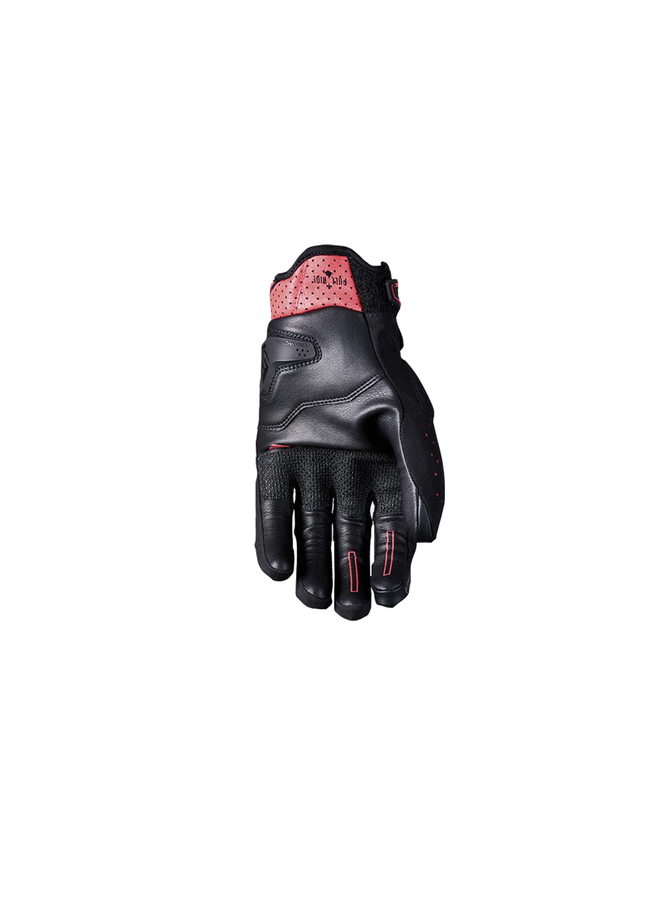 Guantes Moto Five RSC EVO Negro/Fluor Rojo-2