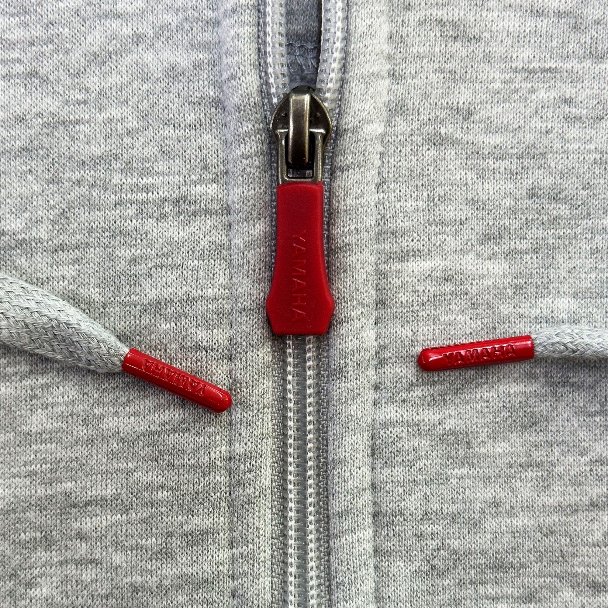 Polerón De Hombre Manga Larga Yamaha Full Zipper Gris-6