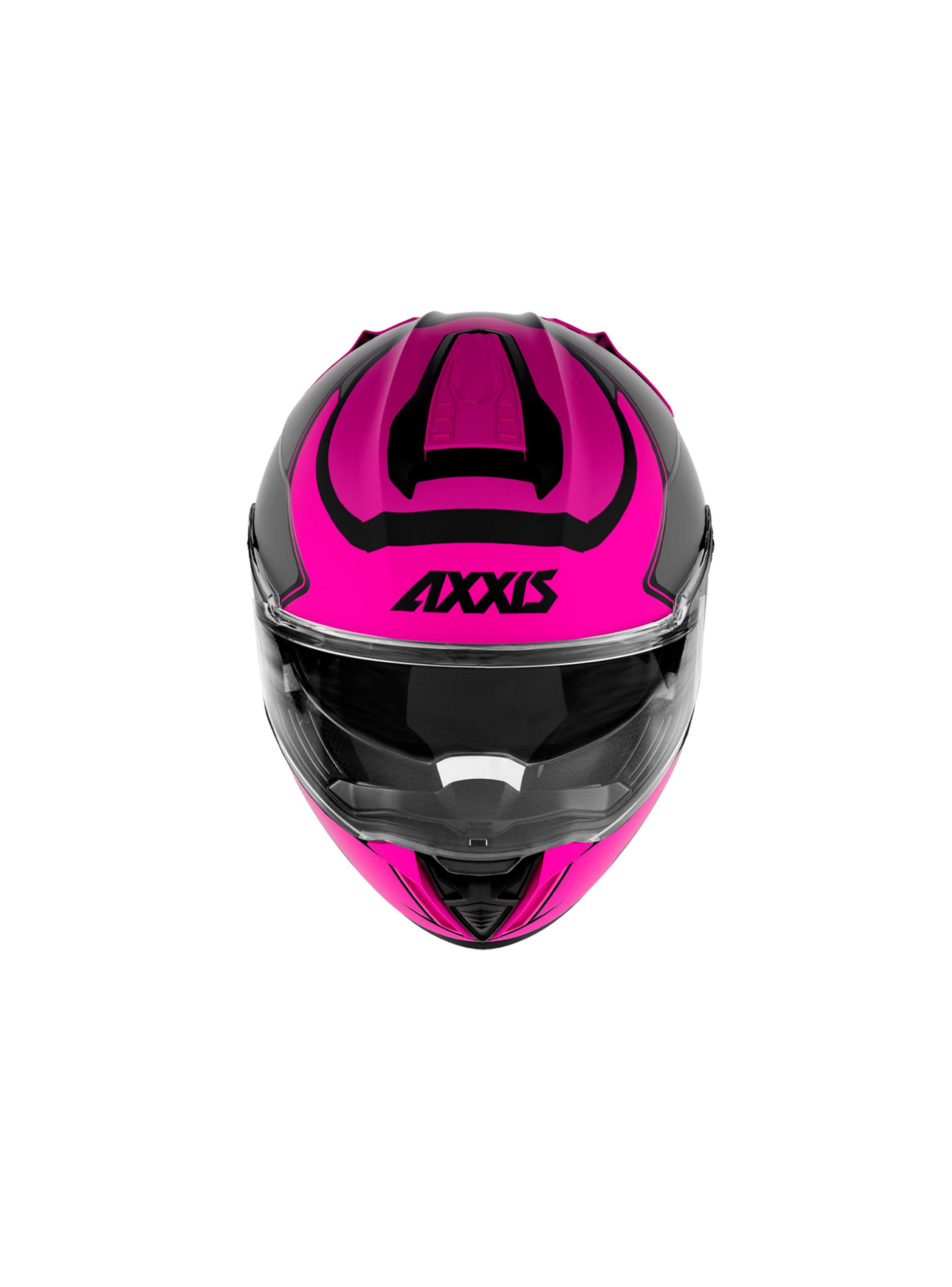 Casco axxis  hawk sv judge  rosa fluor brillo-2