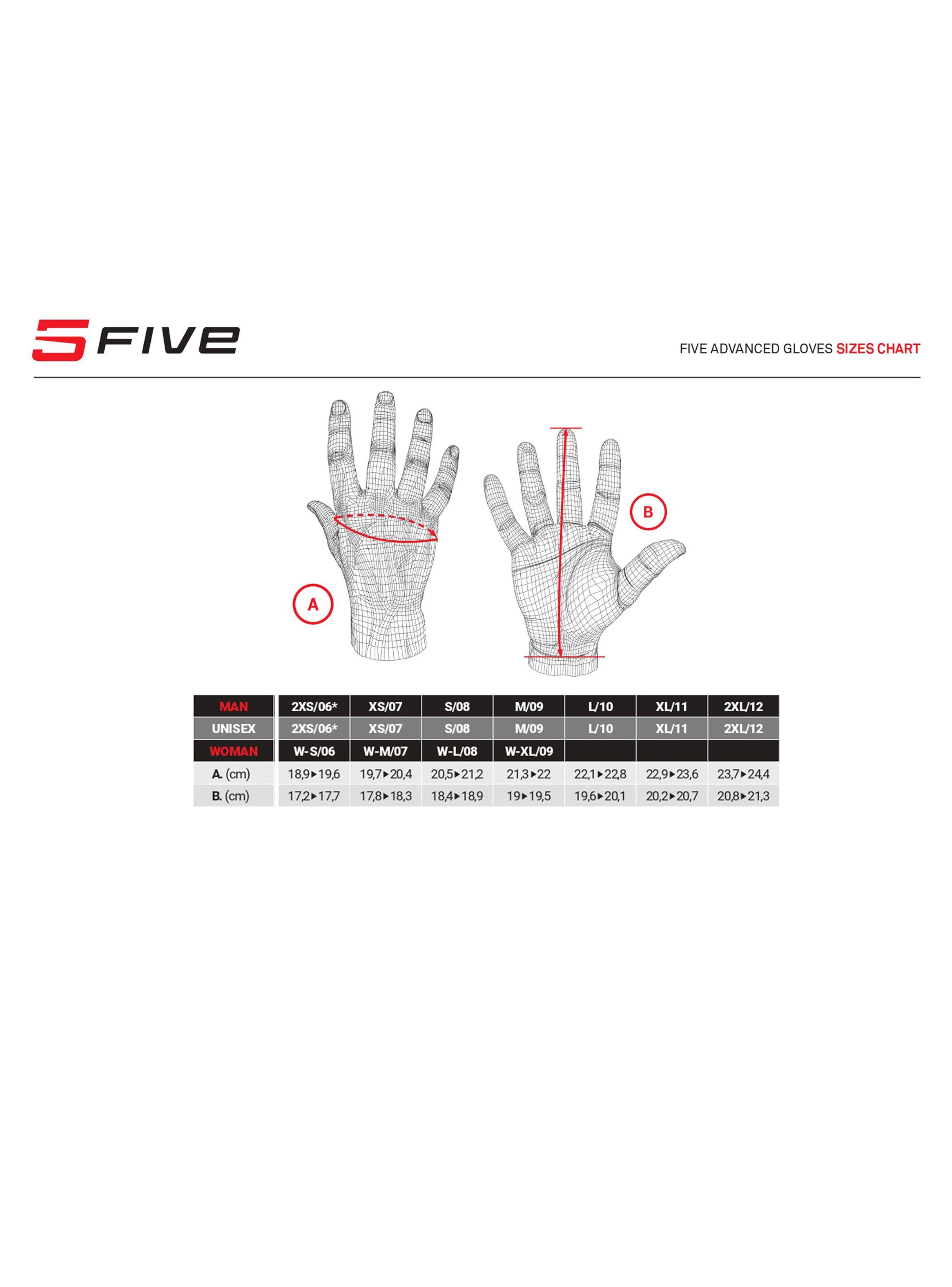Guantes Moto Five E3 EVO Azul Amarillo Fluor-3