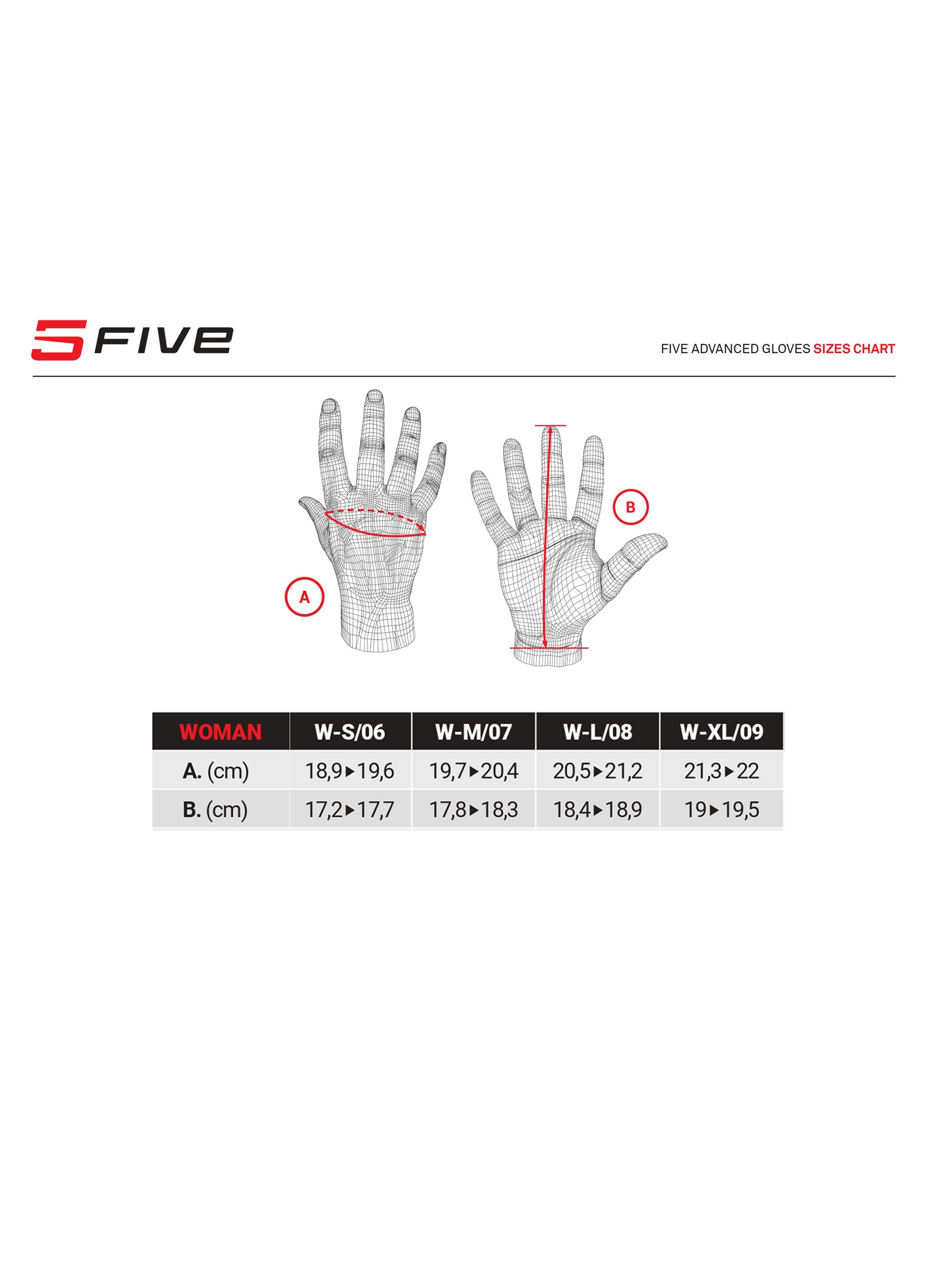 Guante de moto Five Glove Evo Woman Blanco-1