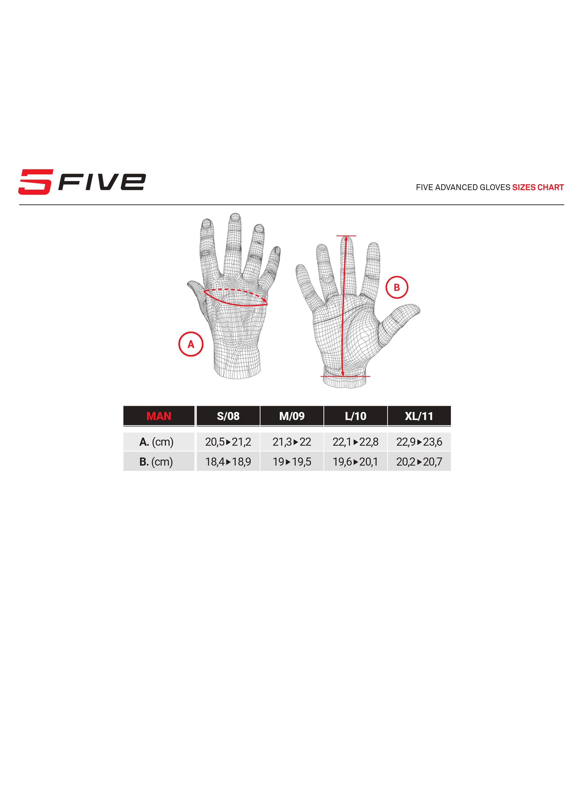 Guante Moto Five Globe Evo Negro-3