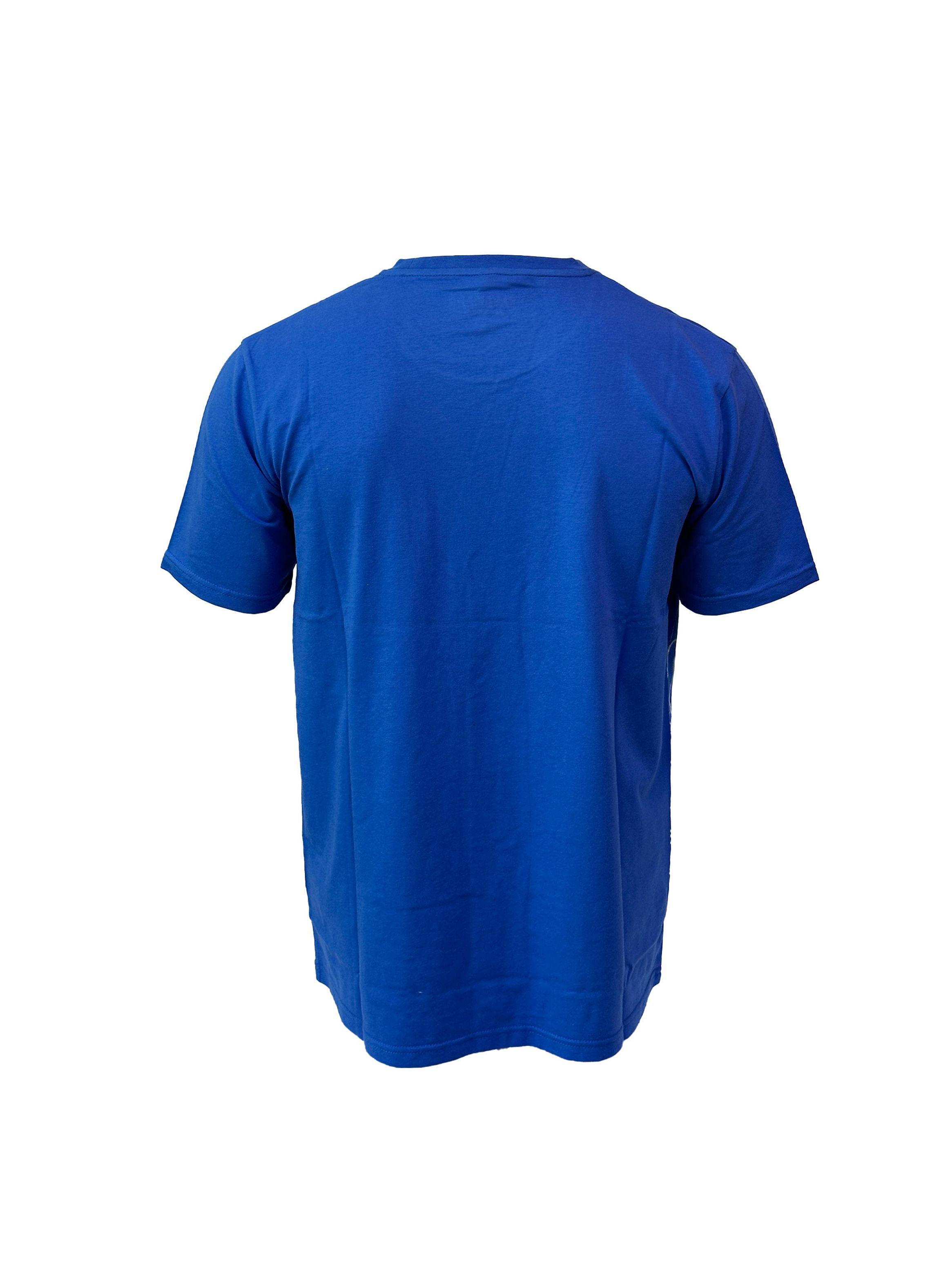 Polera De Hombre Manga Corta Yamaha Shadow Azul-3