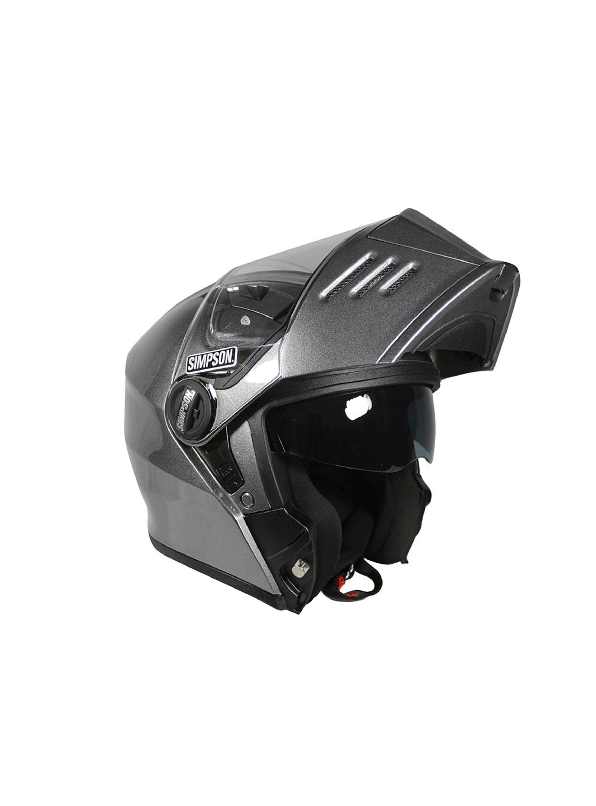 Casco de moto Simpson Darksome Gunmetal-2