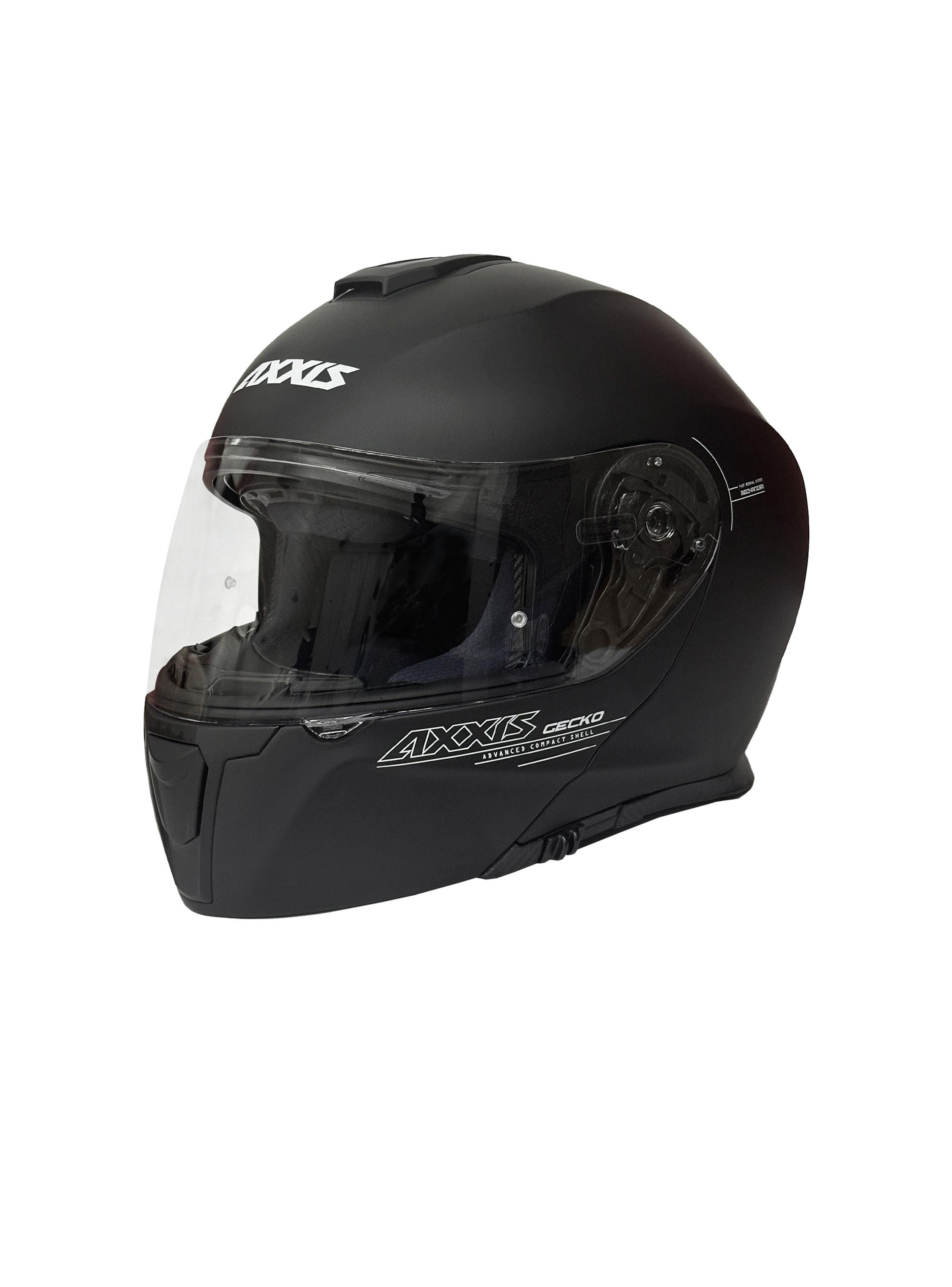 Casco Axxis Gecko Sv Solid A1 Negro Mate-0