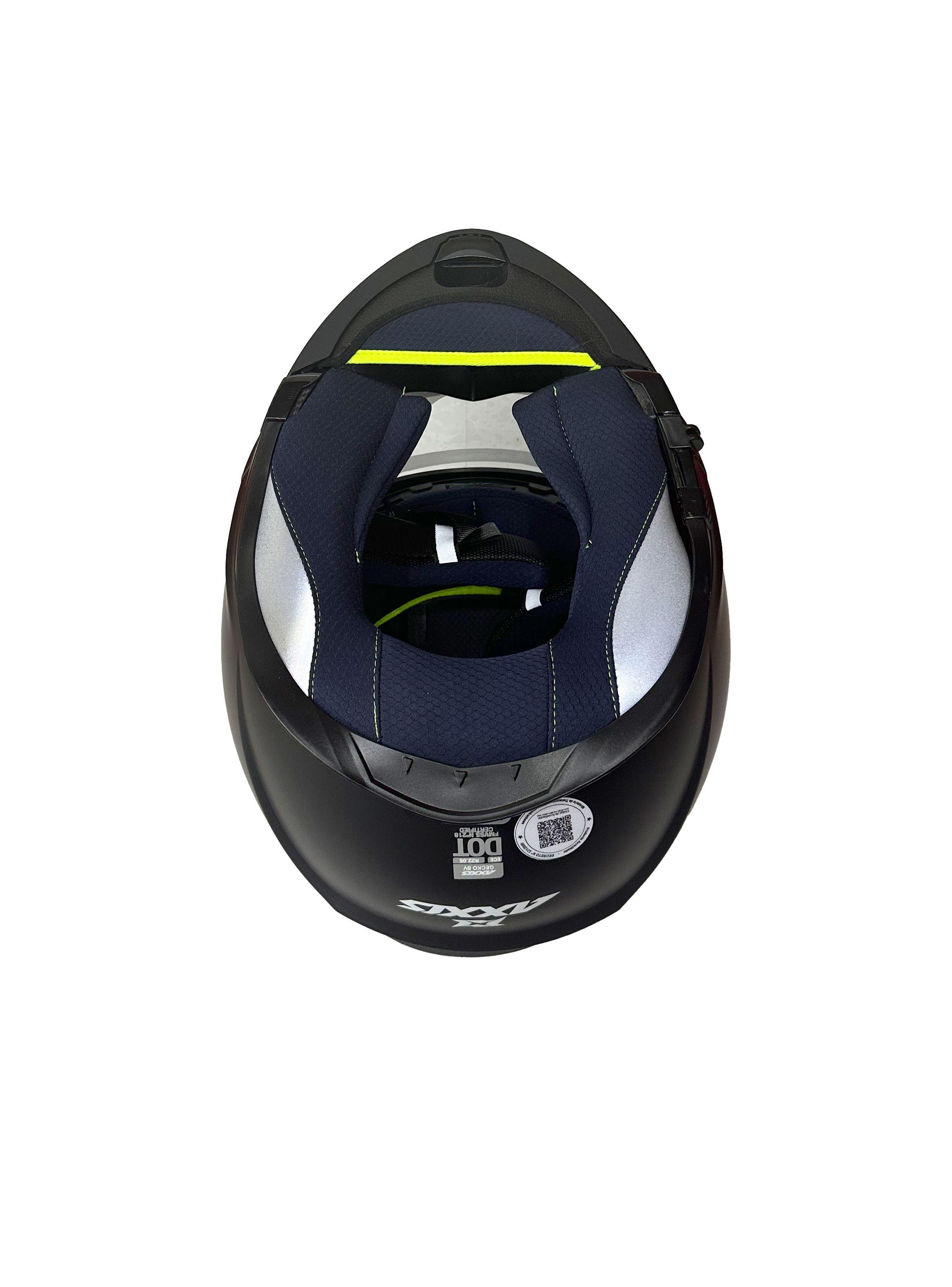 Casco Axxis Gecko Sv Solid A1 Negro Mate-6