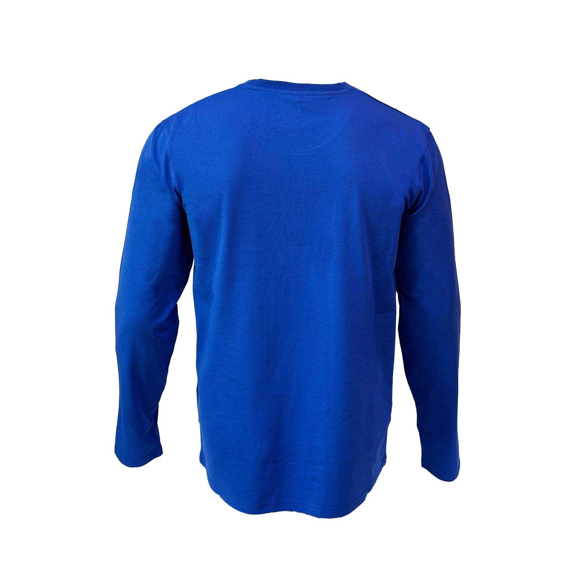 Polera De Hombre Manga Larga Yamaha Racing Azul-2