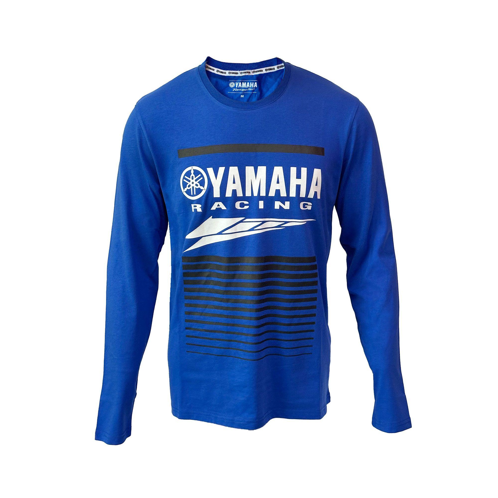 Polera De Hombre Manga Larga Yamaha Racing Azul-0