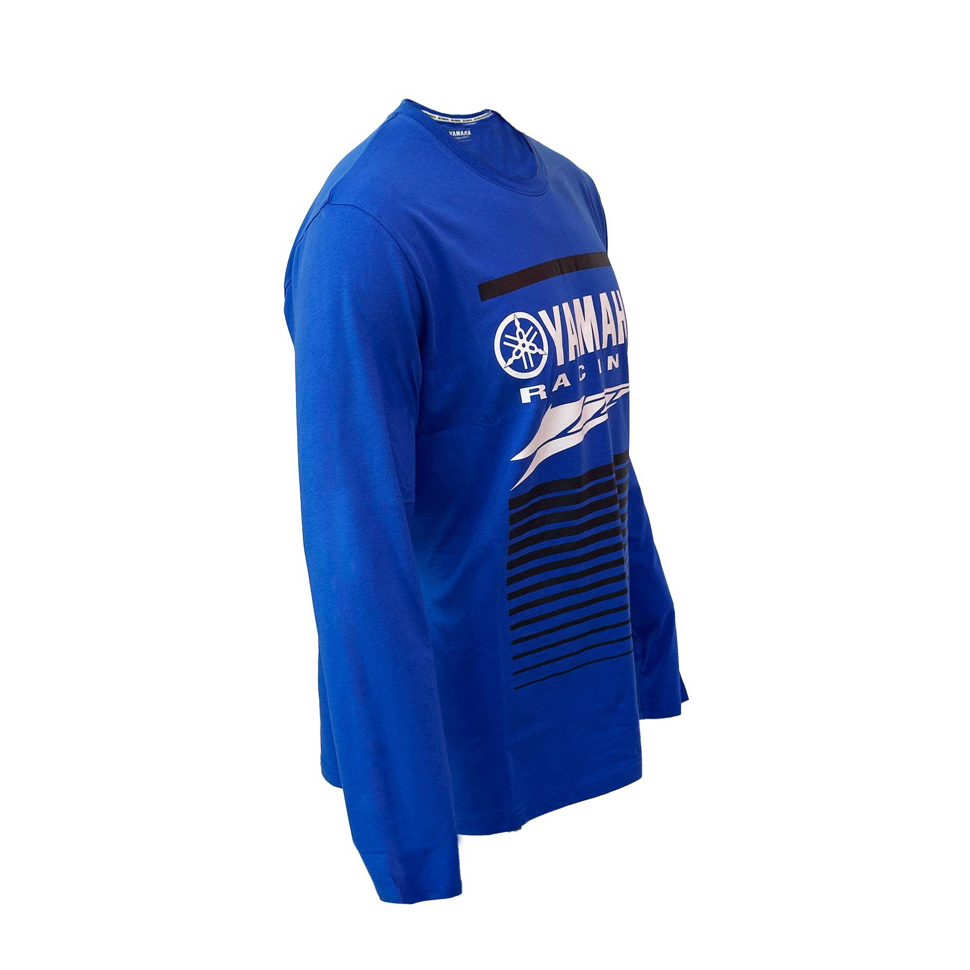 Polera De Hombre Manga Larga Yamaha Racing Azul-1