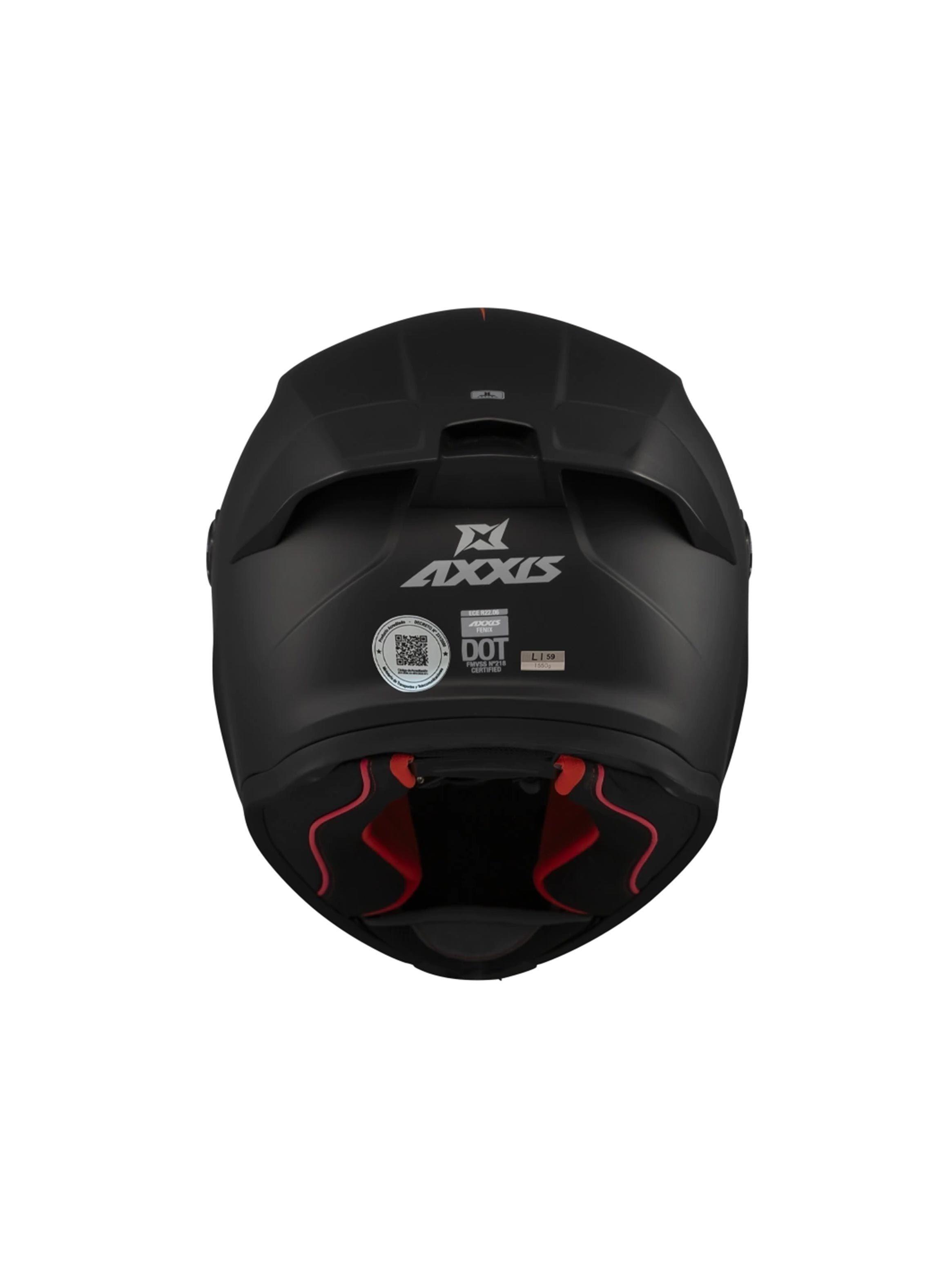 Casco Integral Axxis Fenix Negro Mate-4