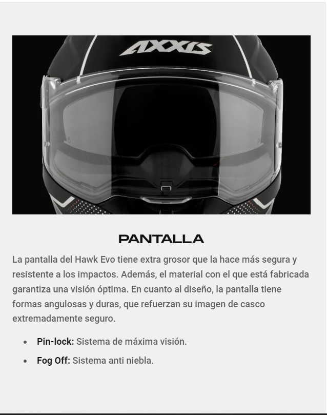 Casco axxis  hawk sv evo ixil  titanio mate-6
