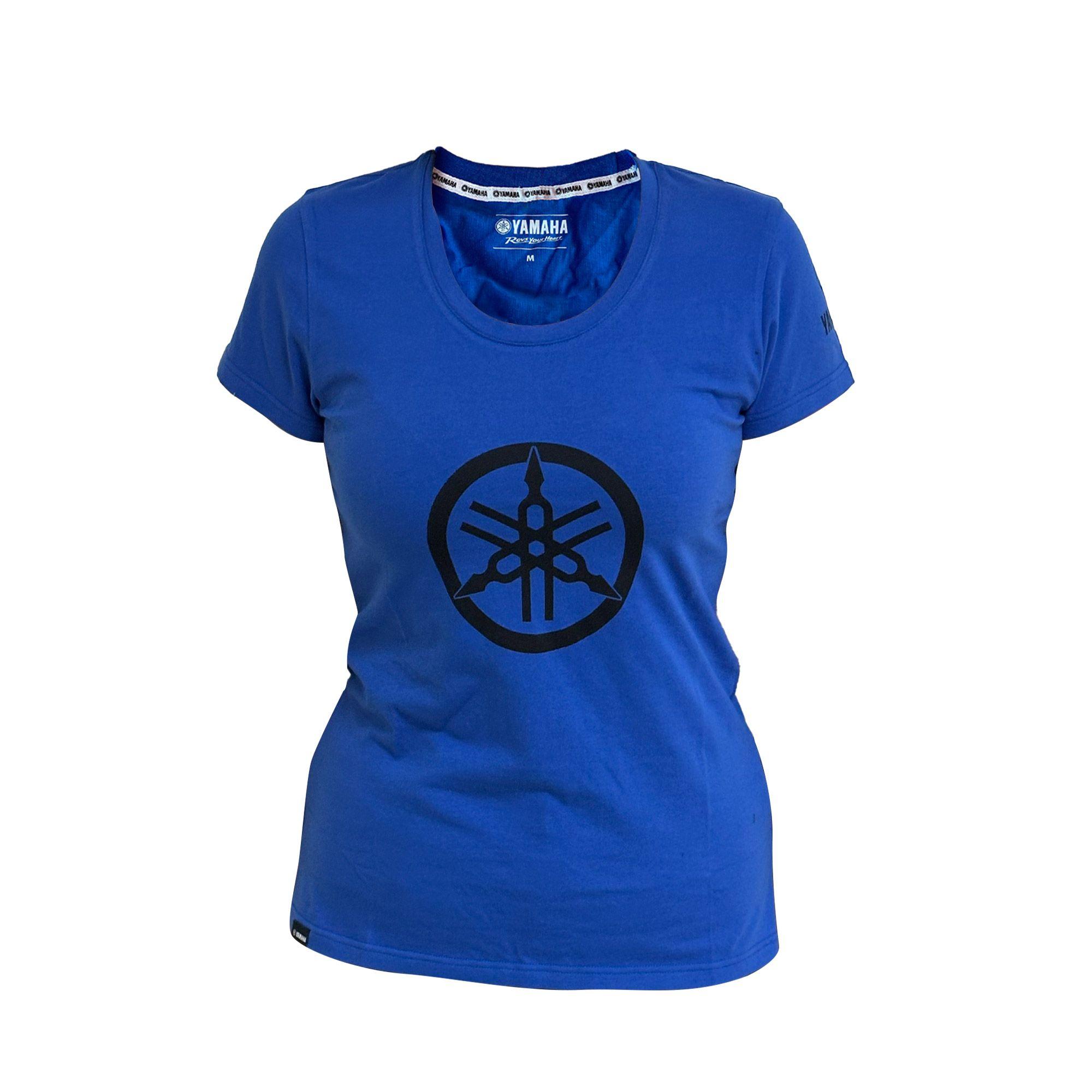 Polera De Mujer Manga Corta Yamaha Diapasón Azul-0