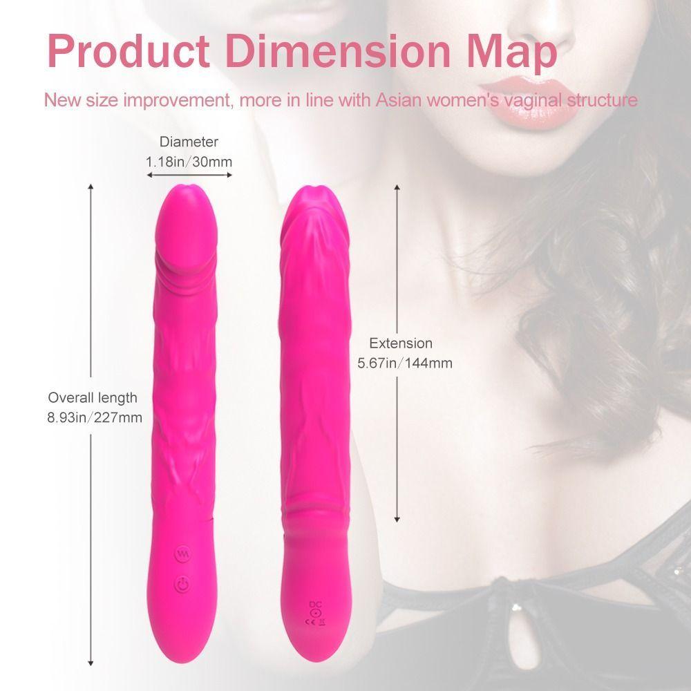 King-2 Dildo Vibrador Realista Con Rotación 360 Exclusivo-2