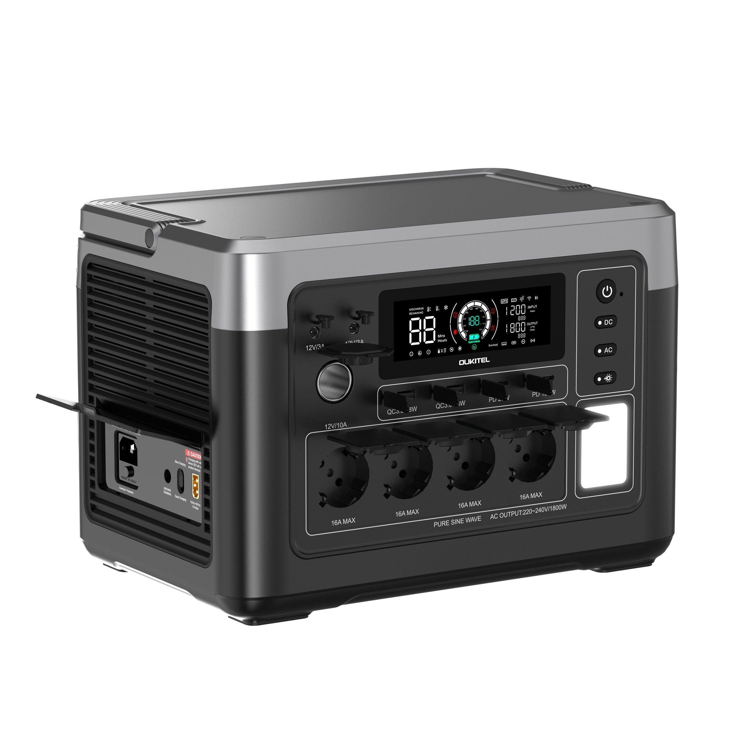 Estación de energía portátil Oukitel P1000 Plus 1800 W 1024 Wh-1